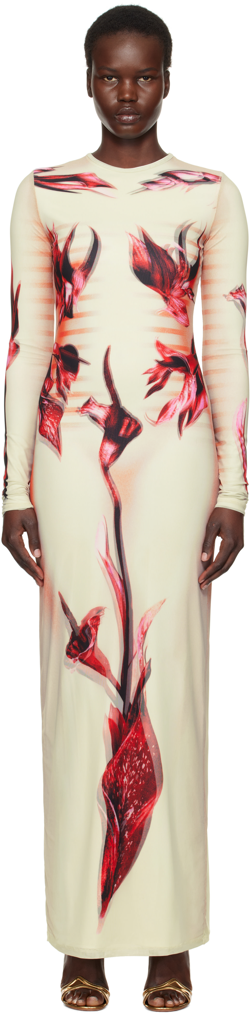 Jean Paul Gaultier: Green & Pink 'The Flower Body Morphing