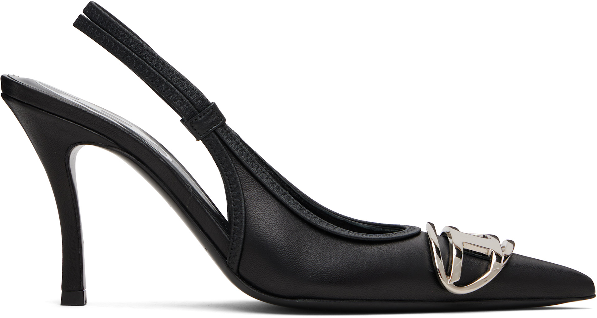 Diesel: Black D-Venus Sb Heels | SSENSE