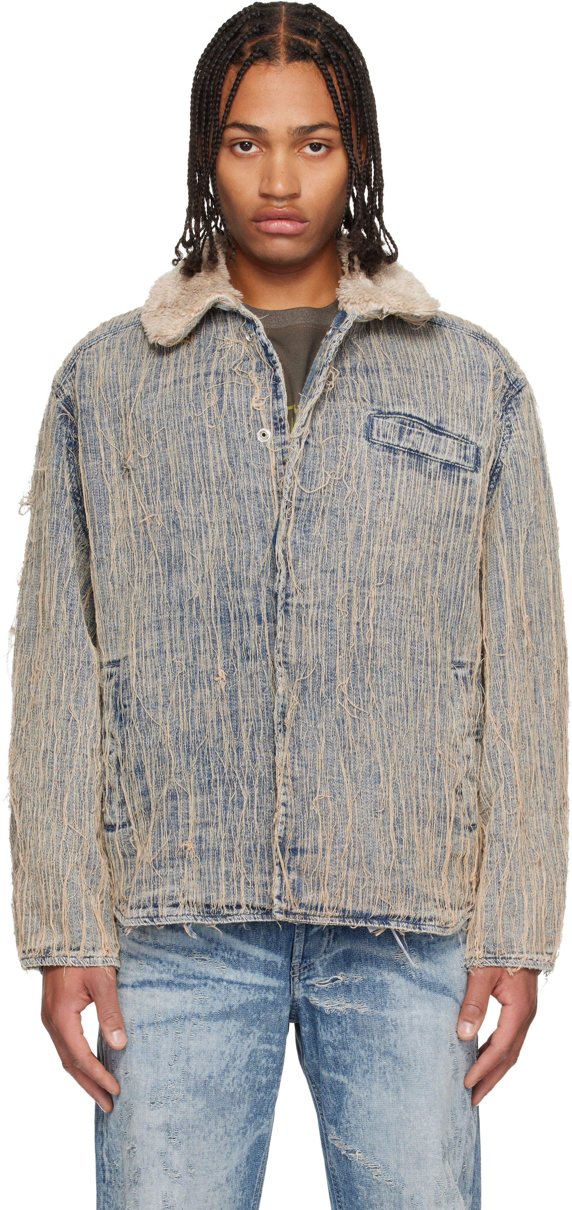 メンズ用 Diesel デニムジャケット | SSENSE 日本 メンズ用 Diesel デニムジャケット | SSENSE 日本