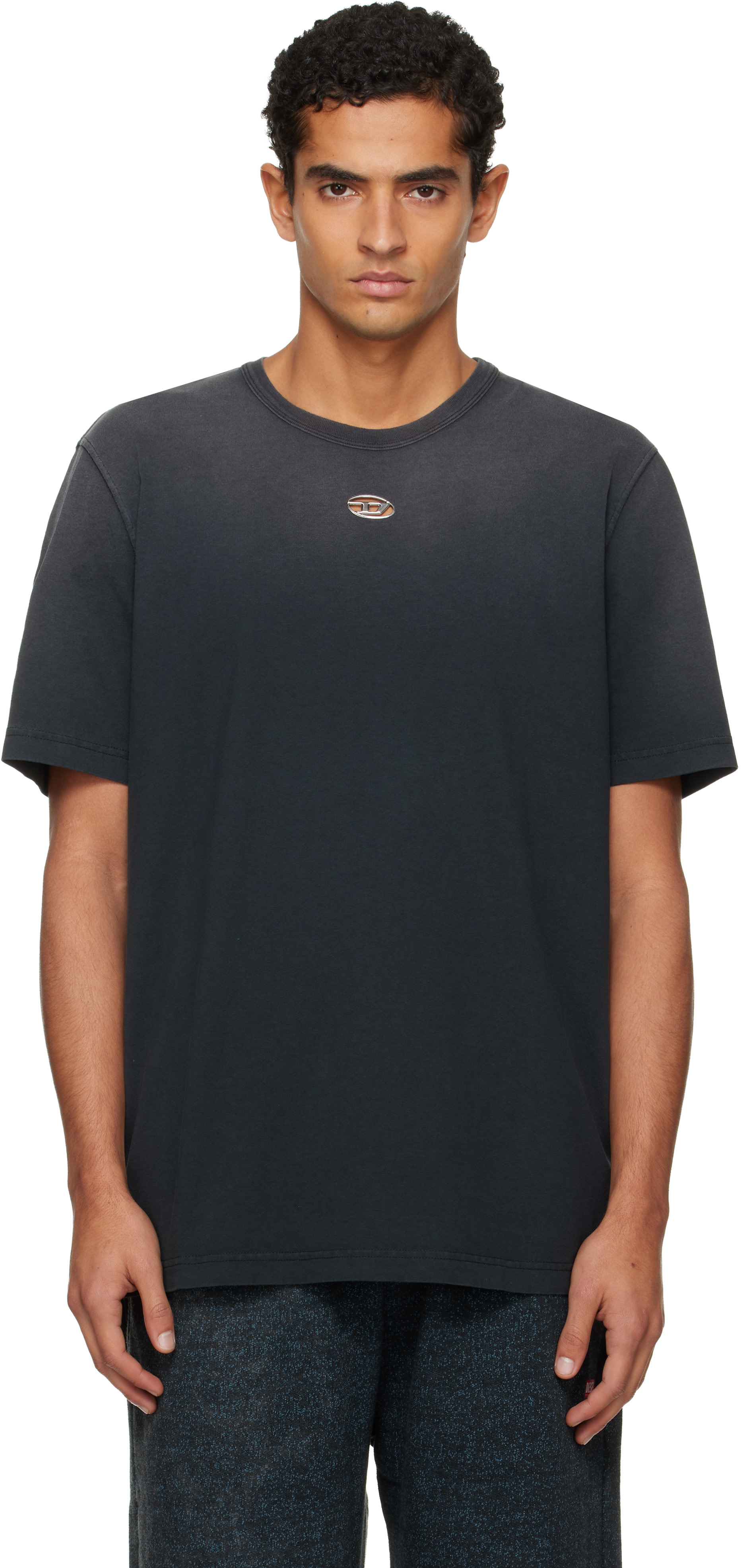 Diesel: Black T-Adjust-T1 T-shirt | SSENSE Canada