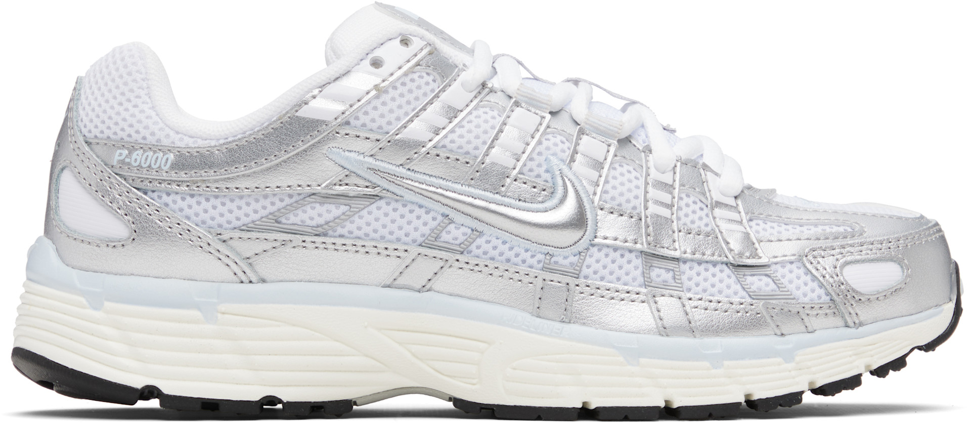 Nike: シルバー＆ホワイト P-6000 スニーカー | SSENSE 日本