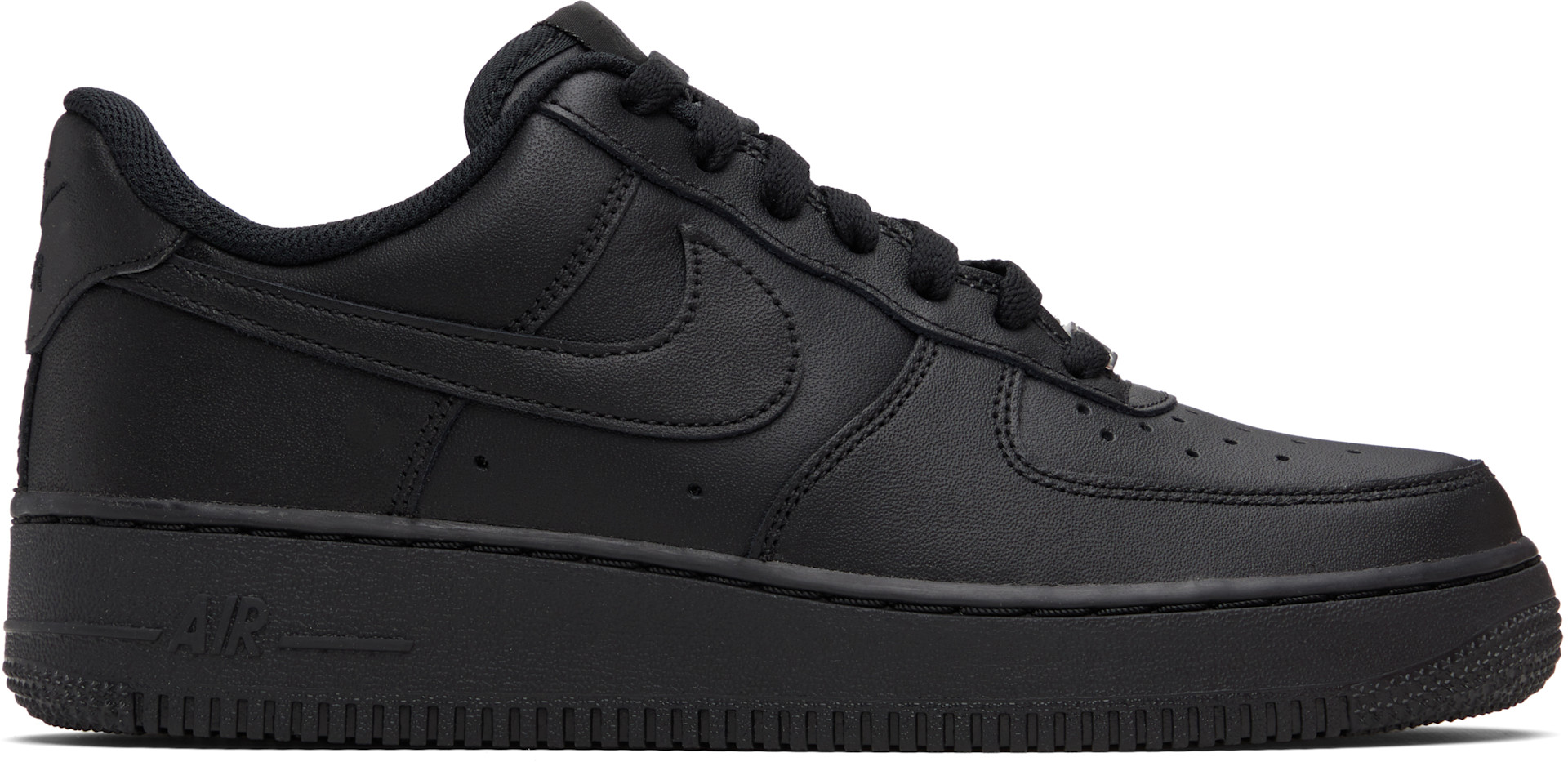 靴 Nike Air Force 1 Black Nike: Black Air Force 1 '07 Sneakers | SSENSE Canada