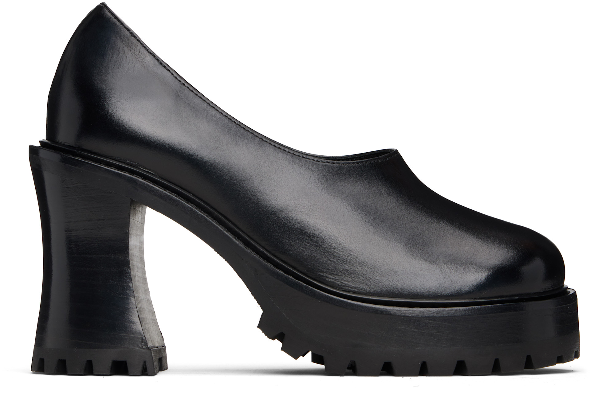 Nicole Saldaña: Black Hannah Platform Heels | SSENSE