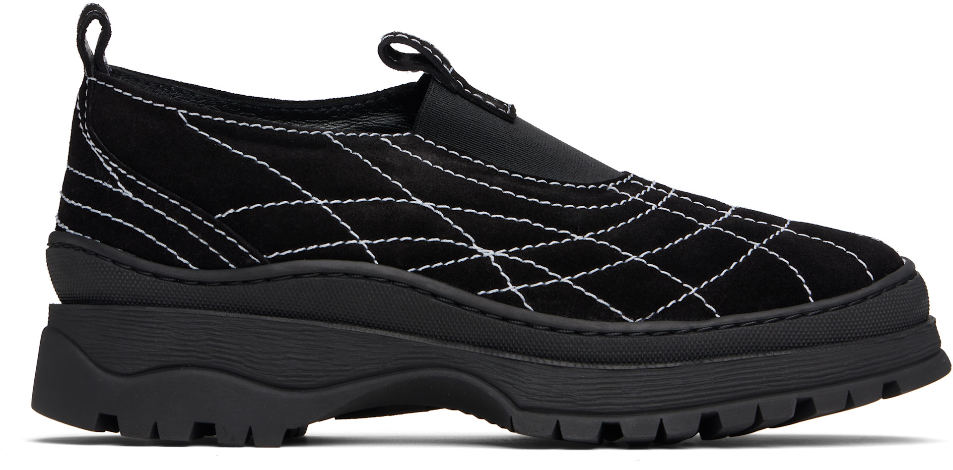 NICOLE SALDANA シューズ　38 Nicole Saldaña: Black Sacha Suede Sneakers | SSENSE