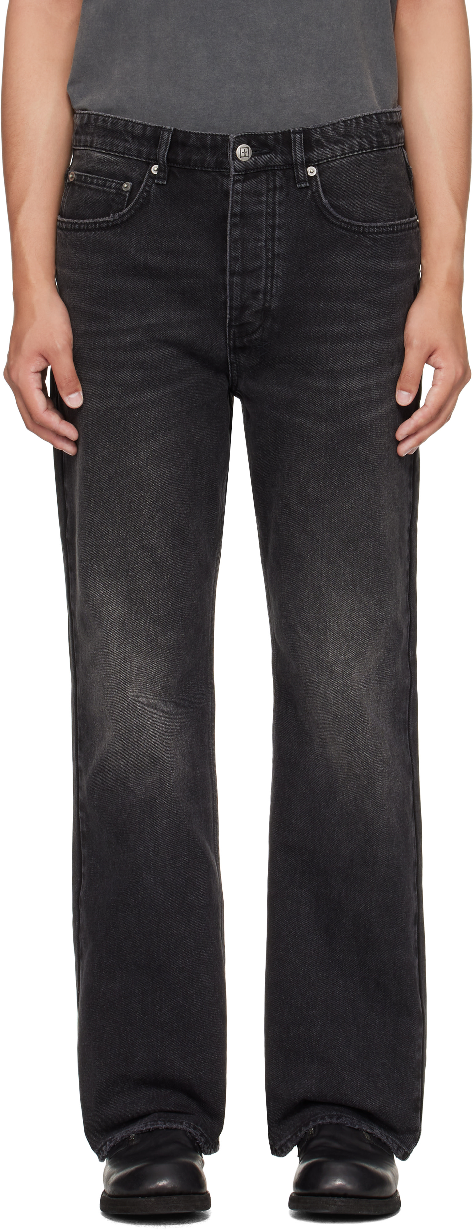 Ksubi: Black Bronko Emblem Jeans | SSENSE Canada