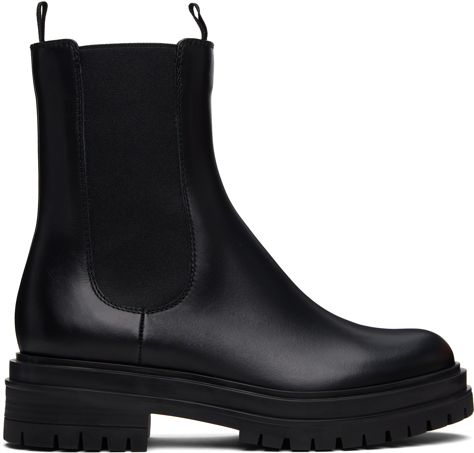 Gianvito Rossi: Black Chester Chelsea Boots | SSENSE