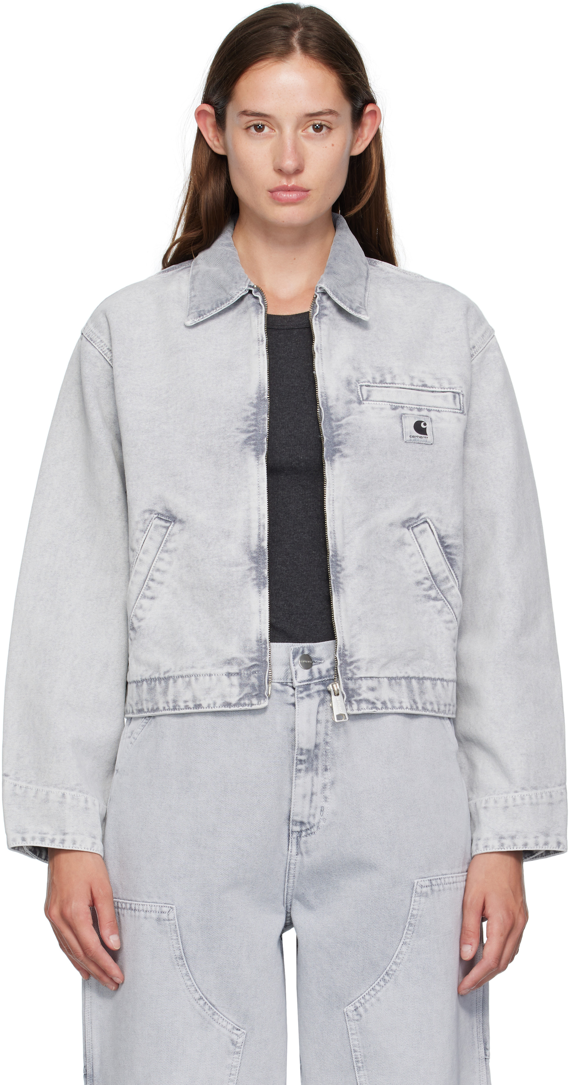 Carhartt Work In Progress: グレー Emery ジャケット | SSENSE 日本 Carhartt Work In Progress: グレー Emery ジャケット | SSENSE 日本