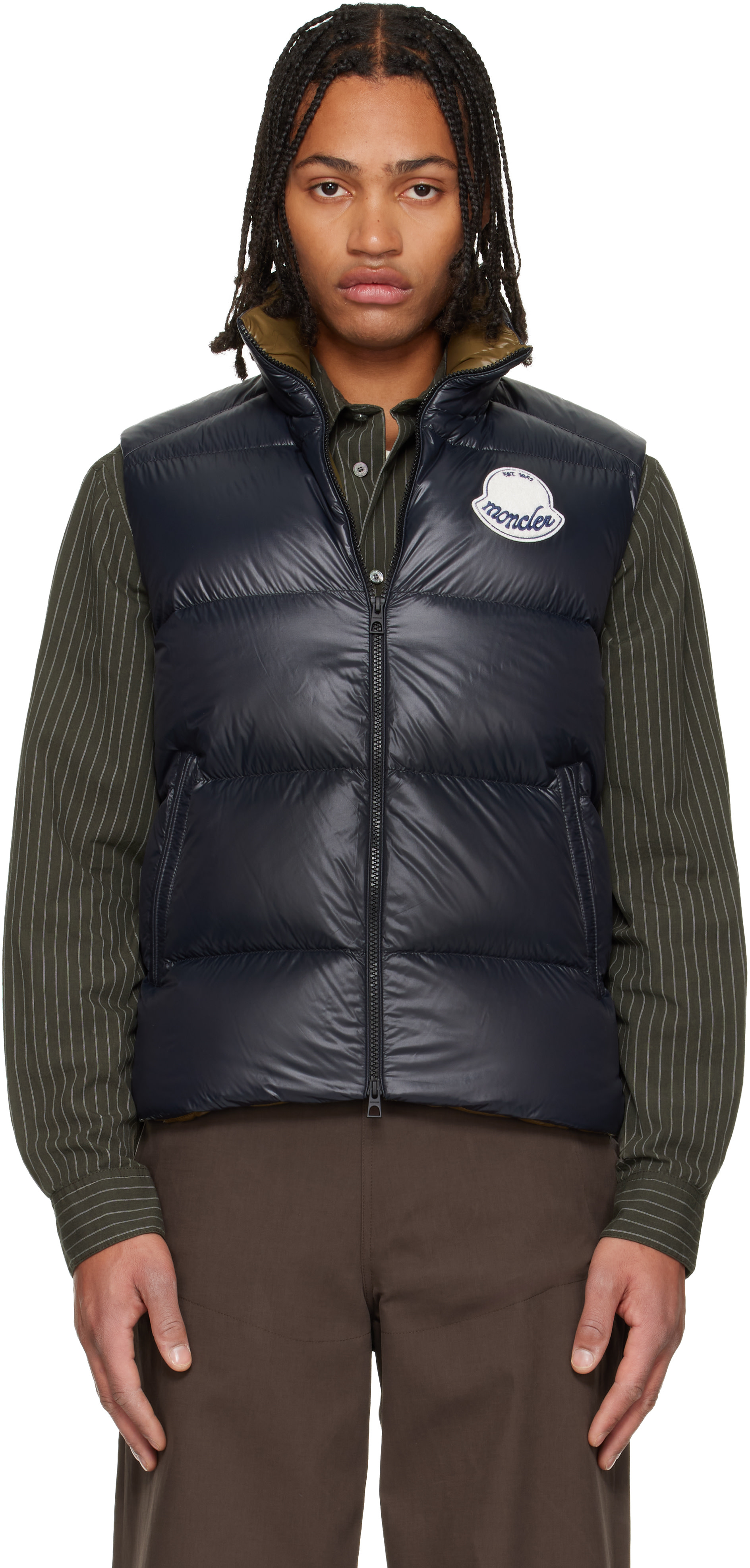 鑑定済★ モンクレール　 DUPRES ダウンベスト　2 ネイビー　5D98 MONCLER（モンクレール） 【並行輸入品】モンクレール ダウンベスト