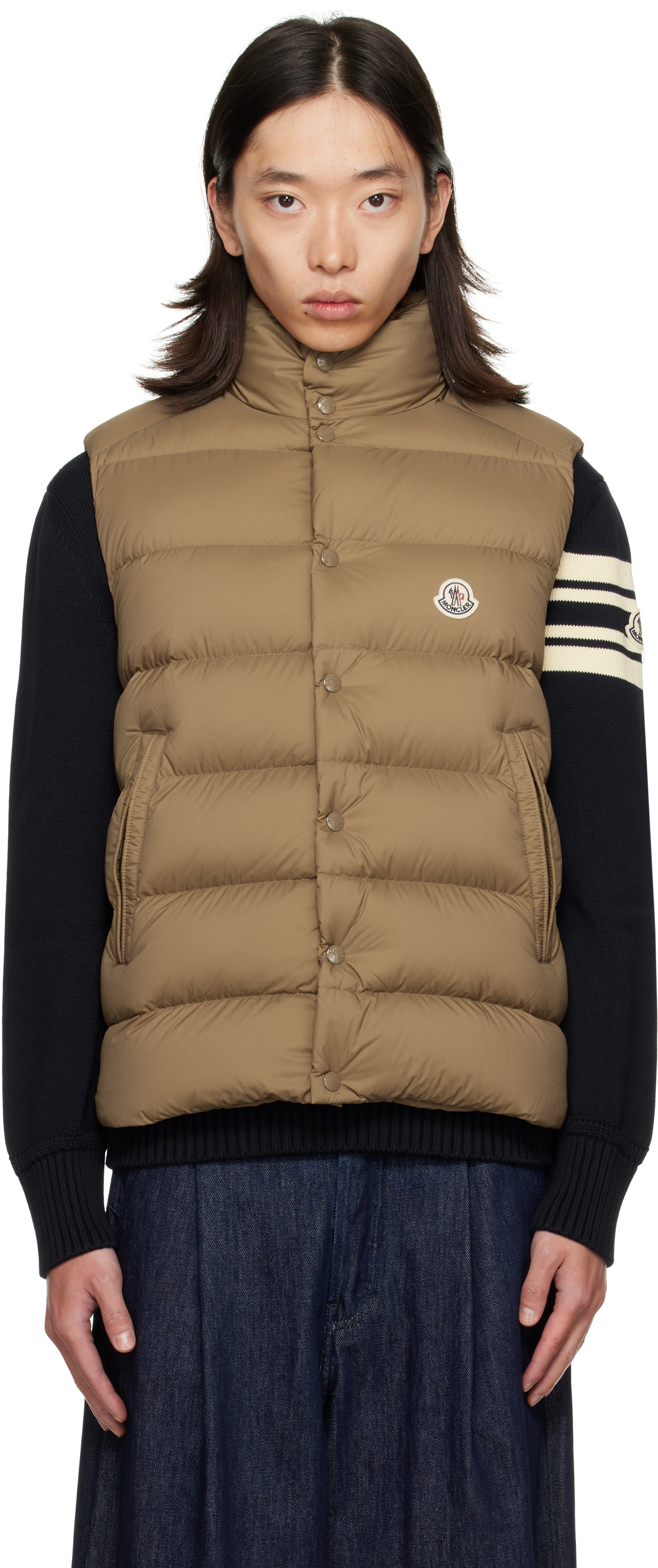 MONCLER TIBB 定番名作 ダウンベスト サイズ1 ※訳あり特価 BEAMS F（ビームスF）MONCLER / TIBB ナイロン ダウンベスト（ブルゾン
