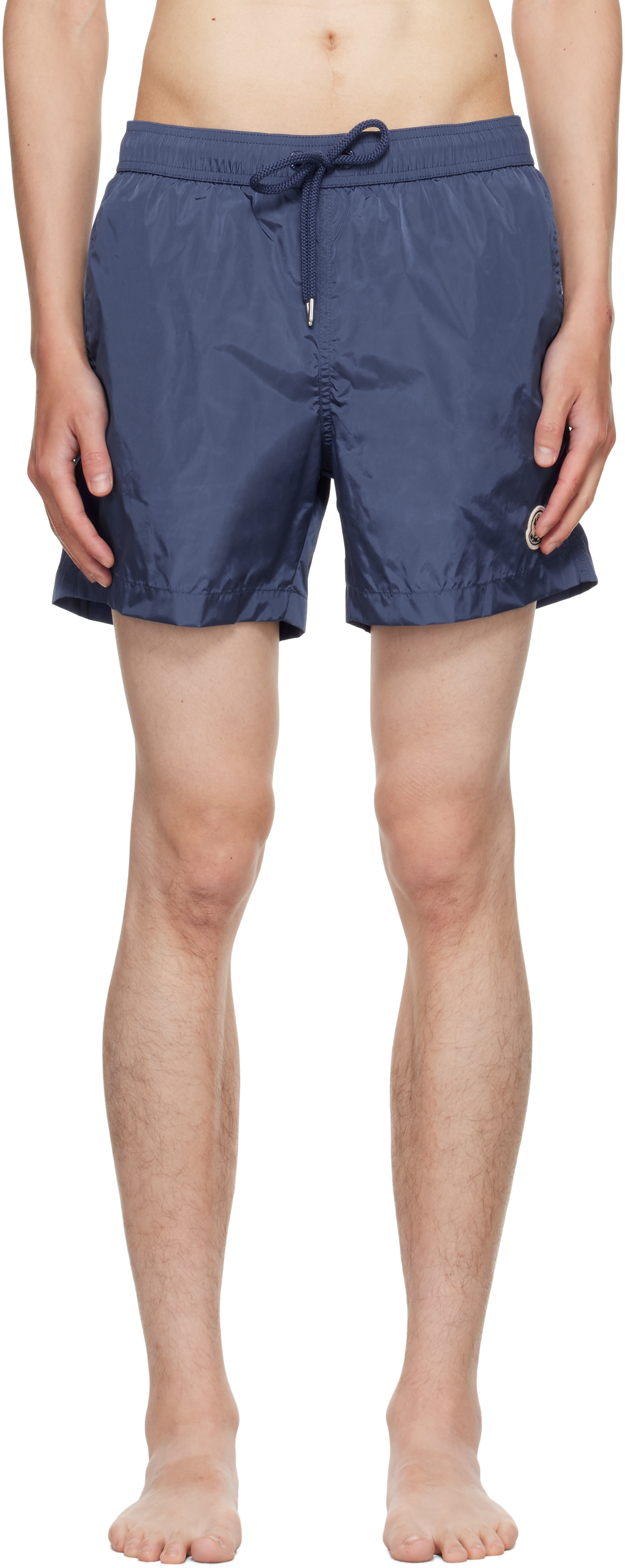Moncler: Navy Archivio Swim Shorts | SSENSE