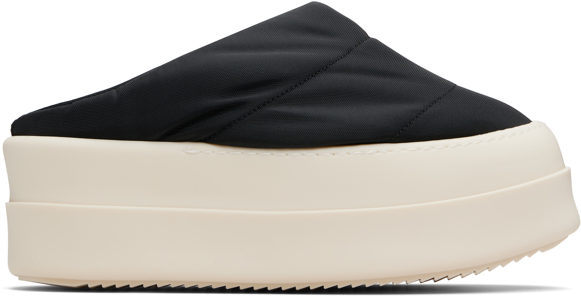 Rick Owens DRKSHDW: Black Concordians Mega Bumper Slip On Lunar
