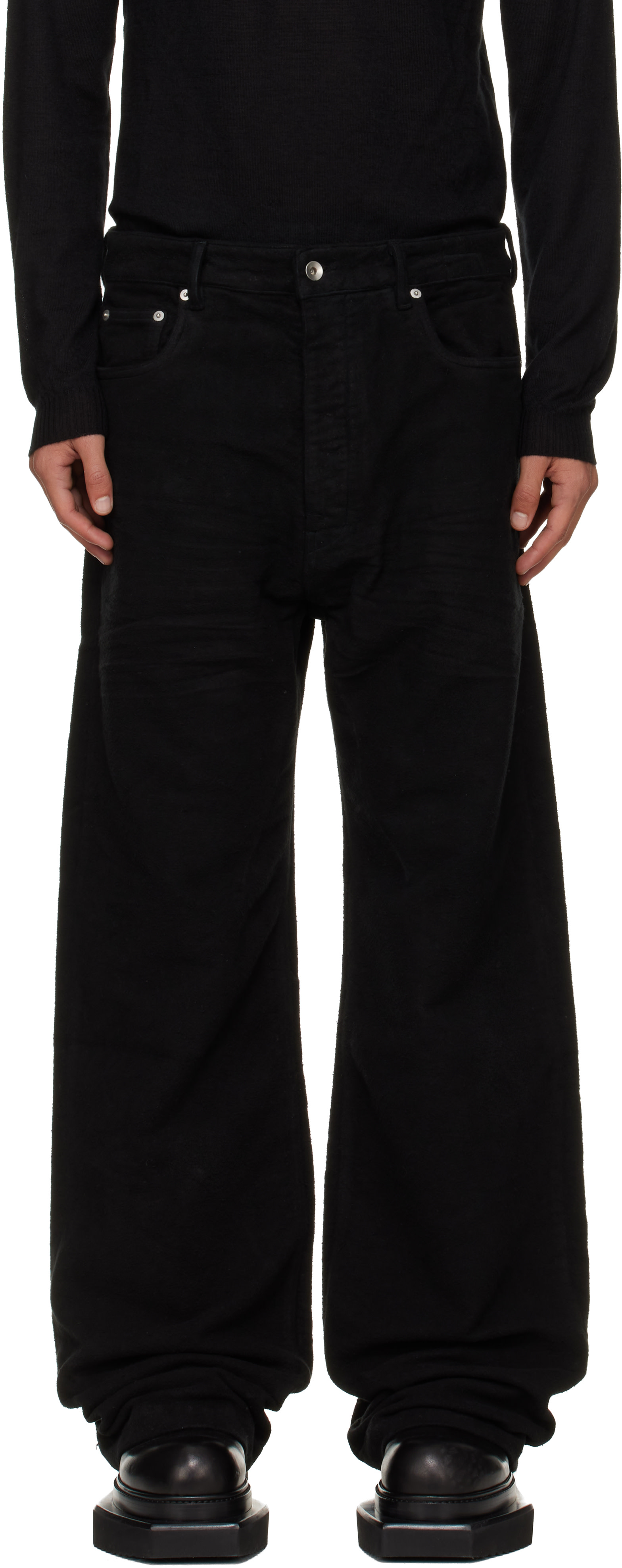 パンツ Rick Owens geth jeans size29 Rick Owens DRKSHDW: Black Geth Jeans | SSENSE
