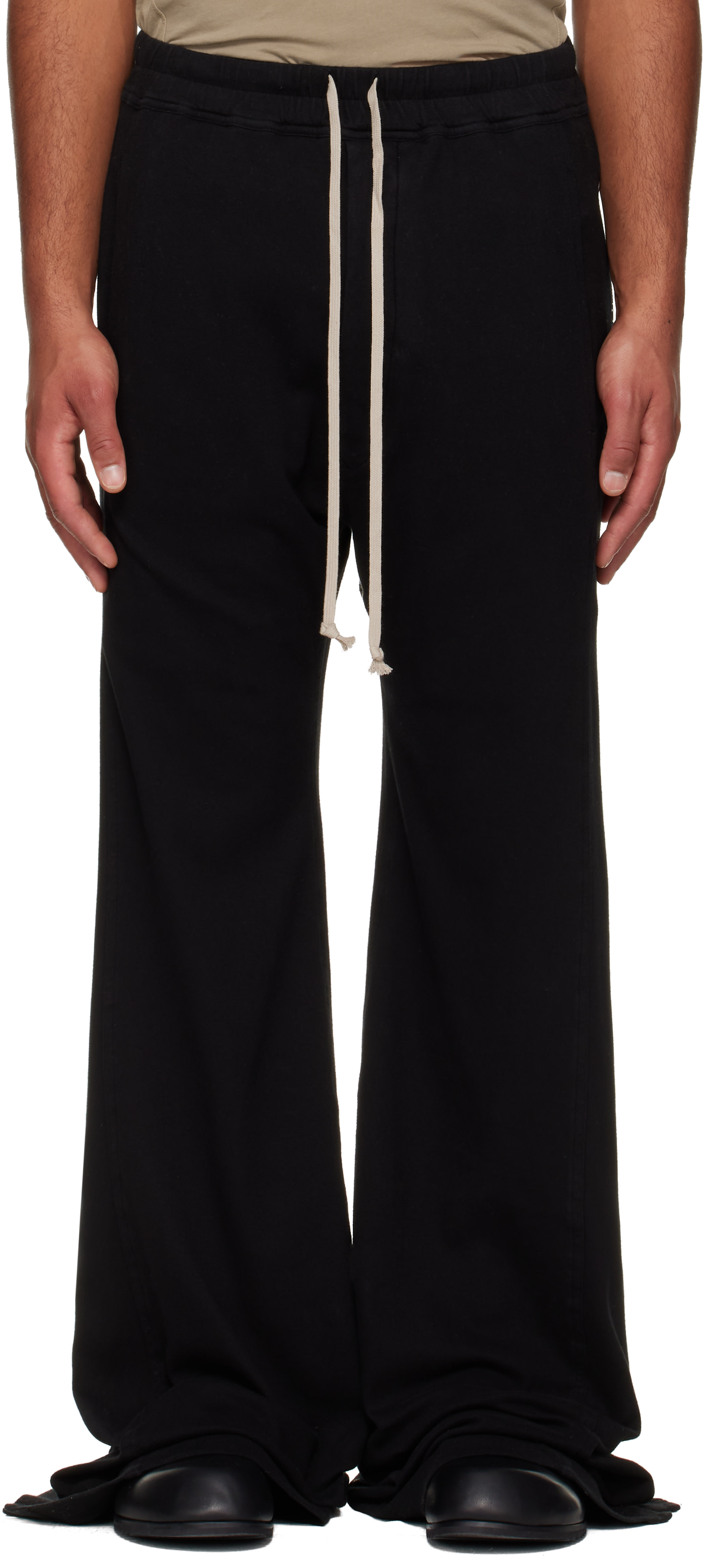 Rick Owens DRKSHDW: Black Concordians Pusher Sweatpants | SSENSE