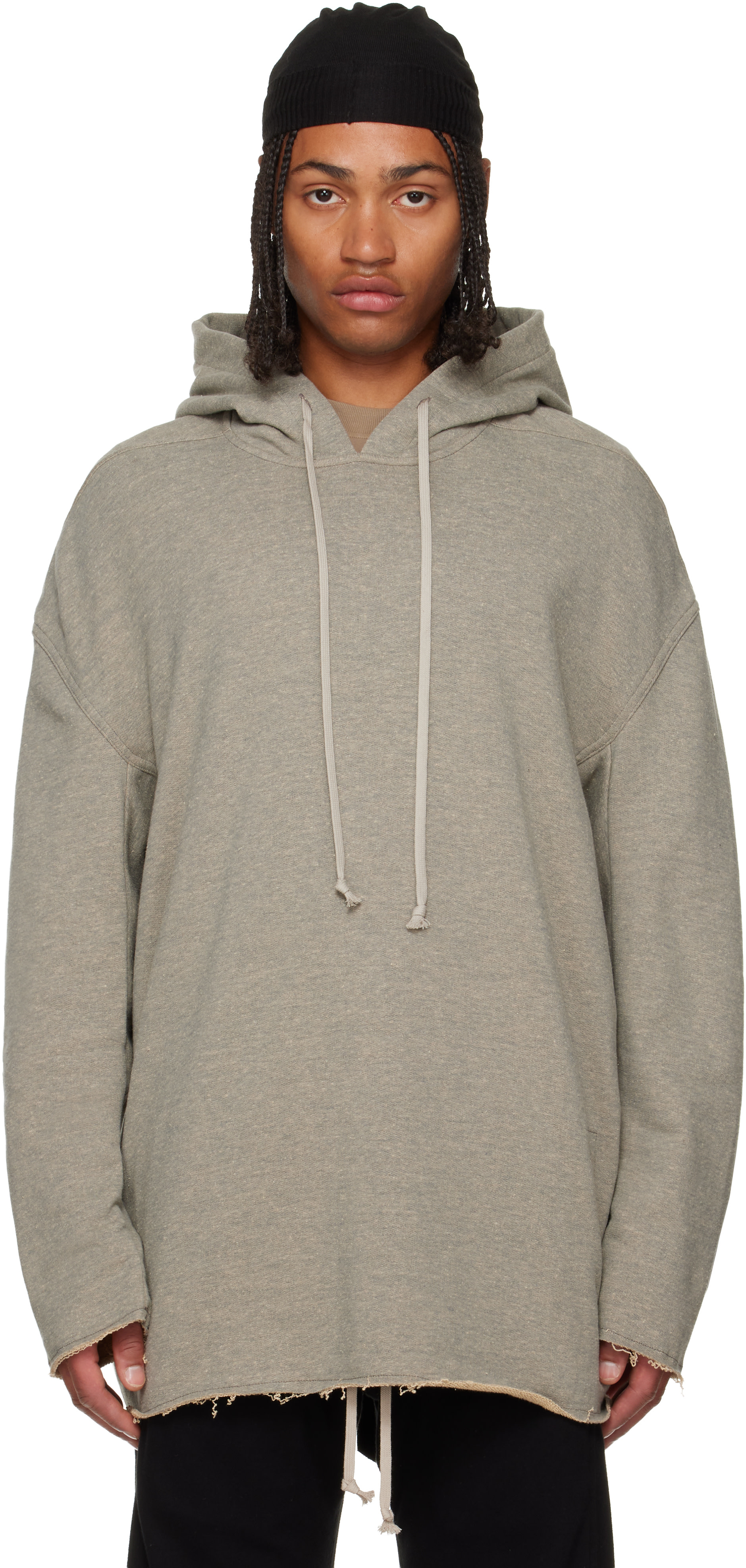 Rick Owens DRKSHDW: Gray Concordians Peter Hoodie | SSENSE
