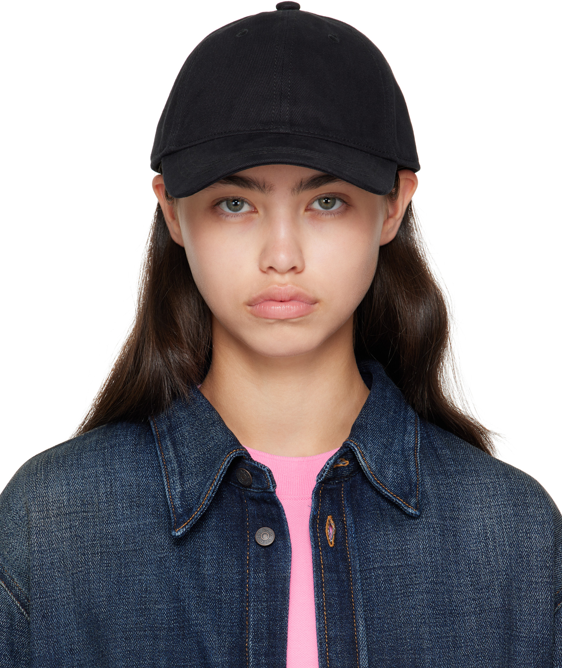 Acne Studios グレー キャップ Acne Studios - Logo cap - Asphalt grey
