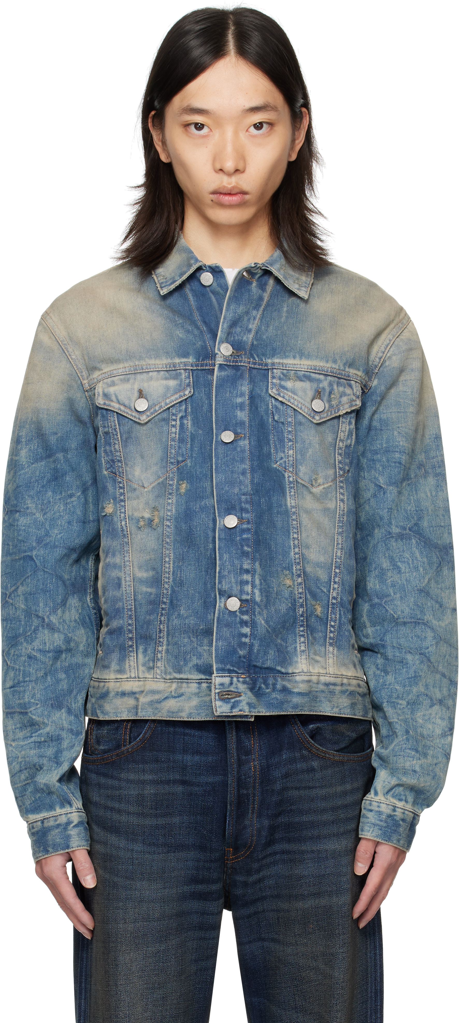 Acne Studios: ブルー 2006M Goldmine デニムジャケット | SSENSE 日本
