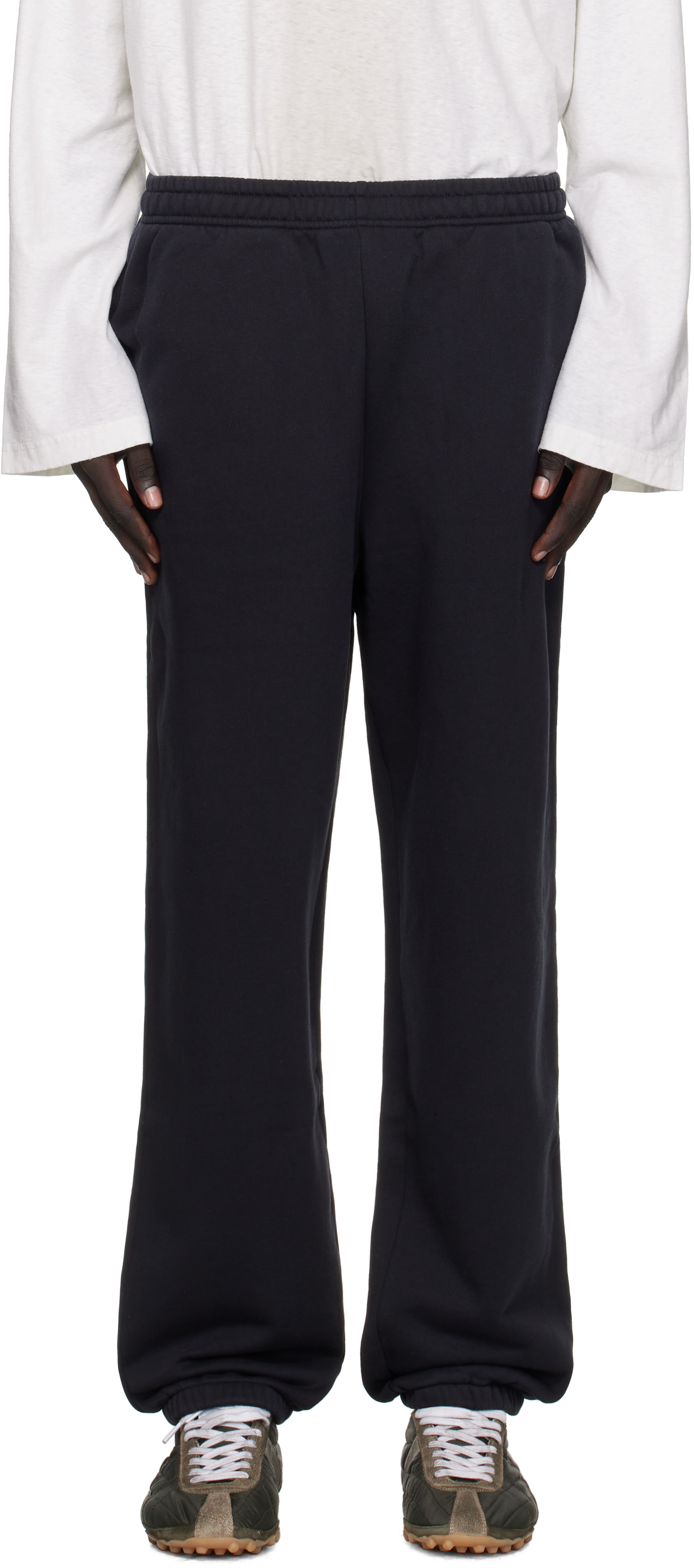 Acne Studios: Black Cotton Sweatpants | SSENSE