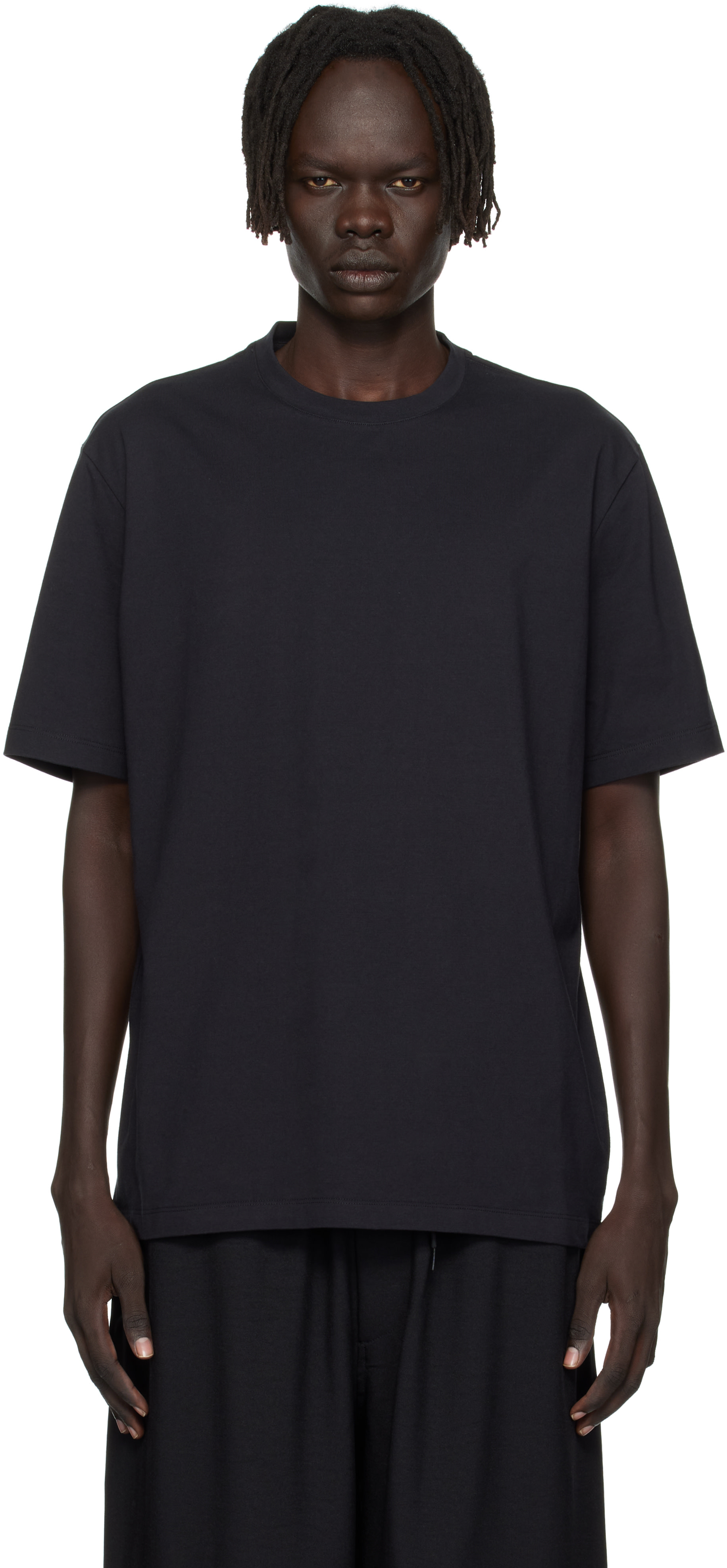 トップス Y-3 nylon t-shirt Y-3: Black Short Sleeve T-shirt | SSENSE