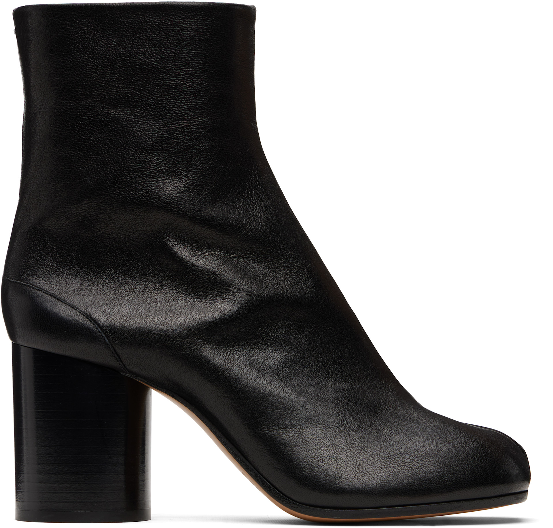 Maison Margiela: Black Tabi Ankle Boots | SSENSE