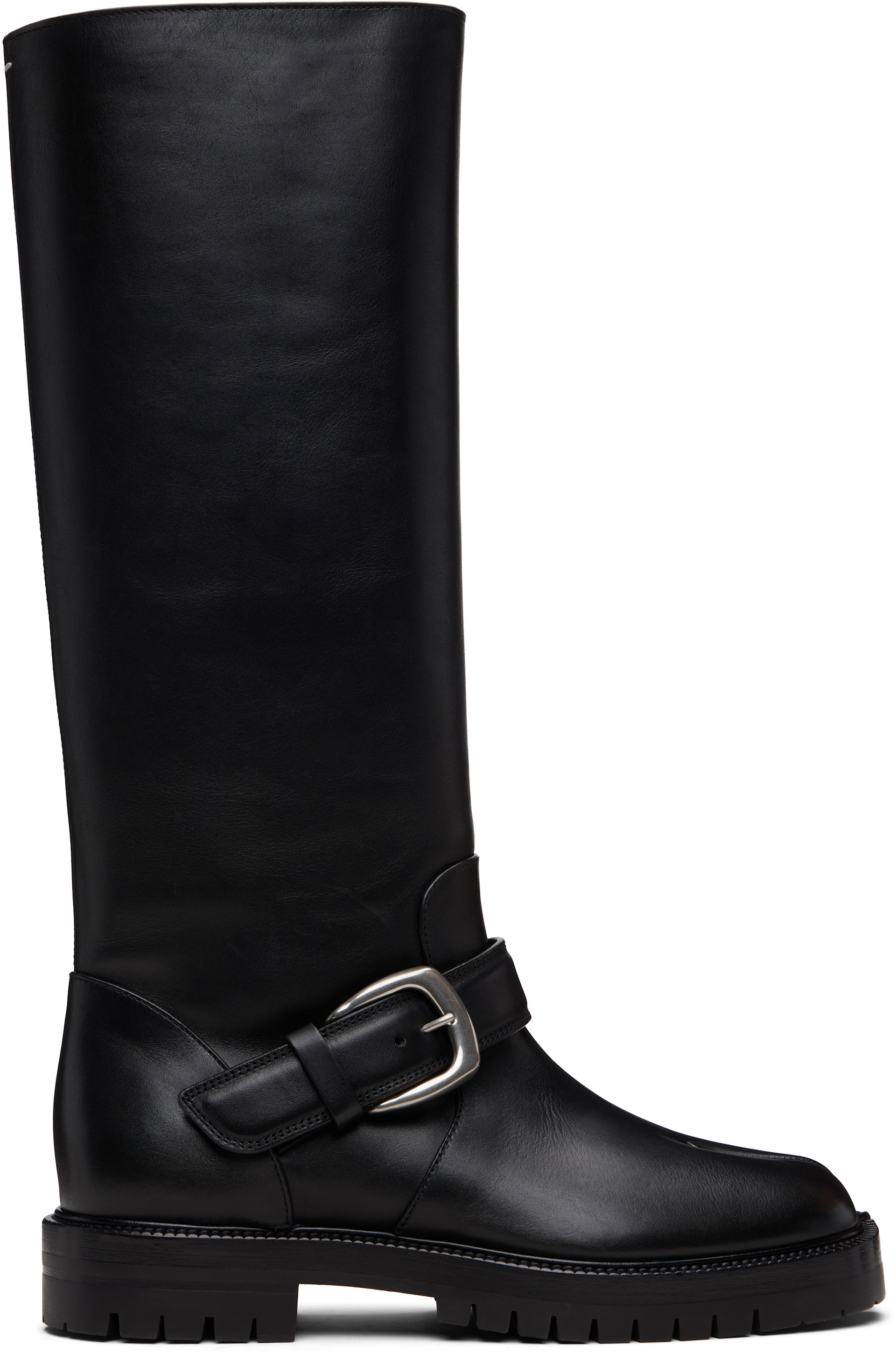 Maison Margiela: Black Tabi County Tall Boots | SSENSE