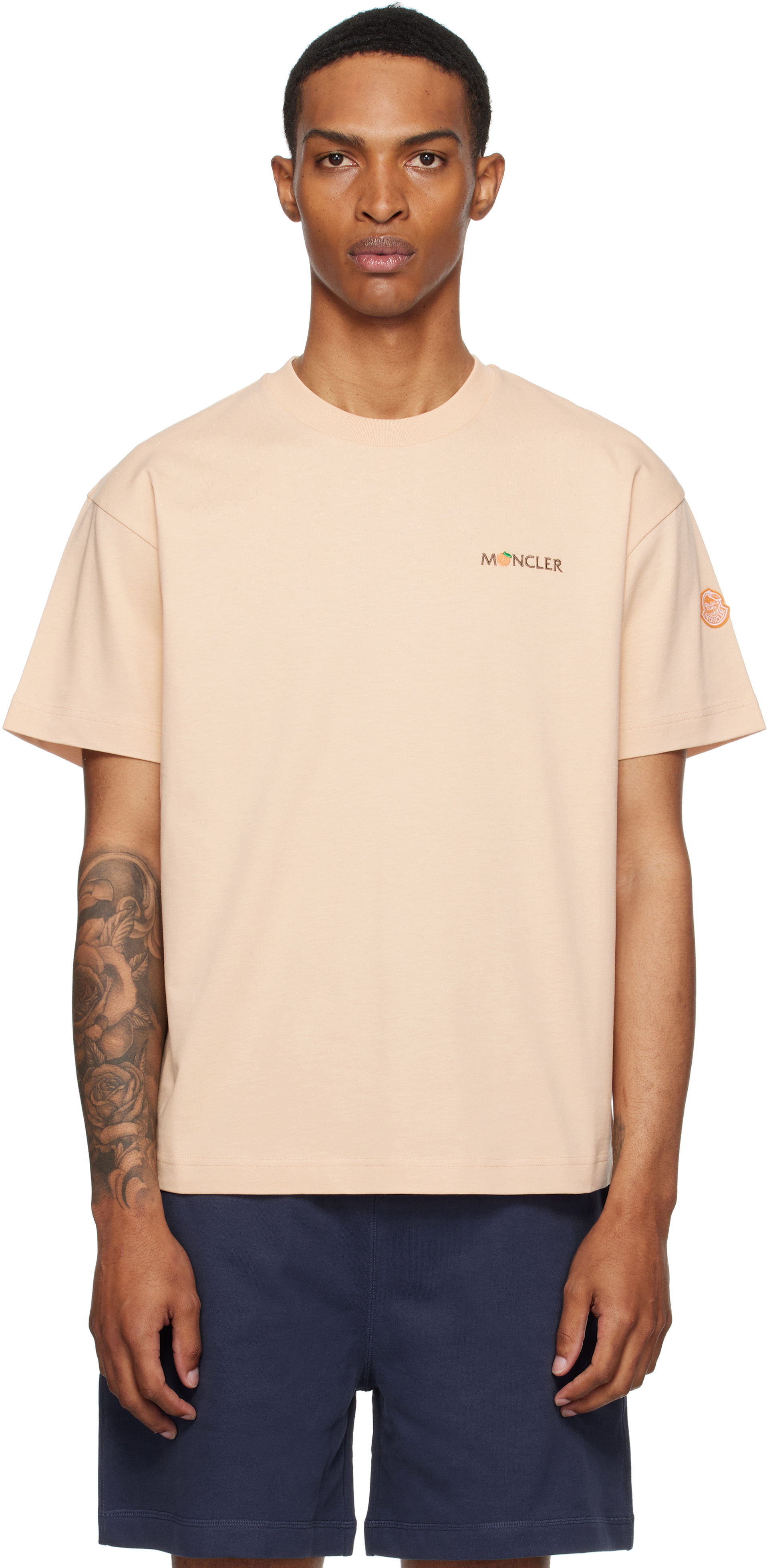 Moncler Genius: Moncler x Gilga Farm Orange Short Sleeve T-shirt