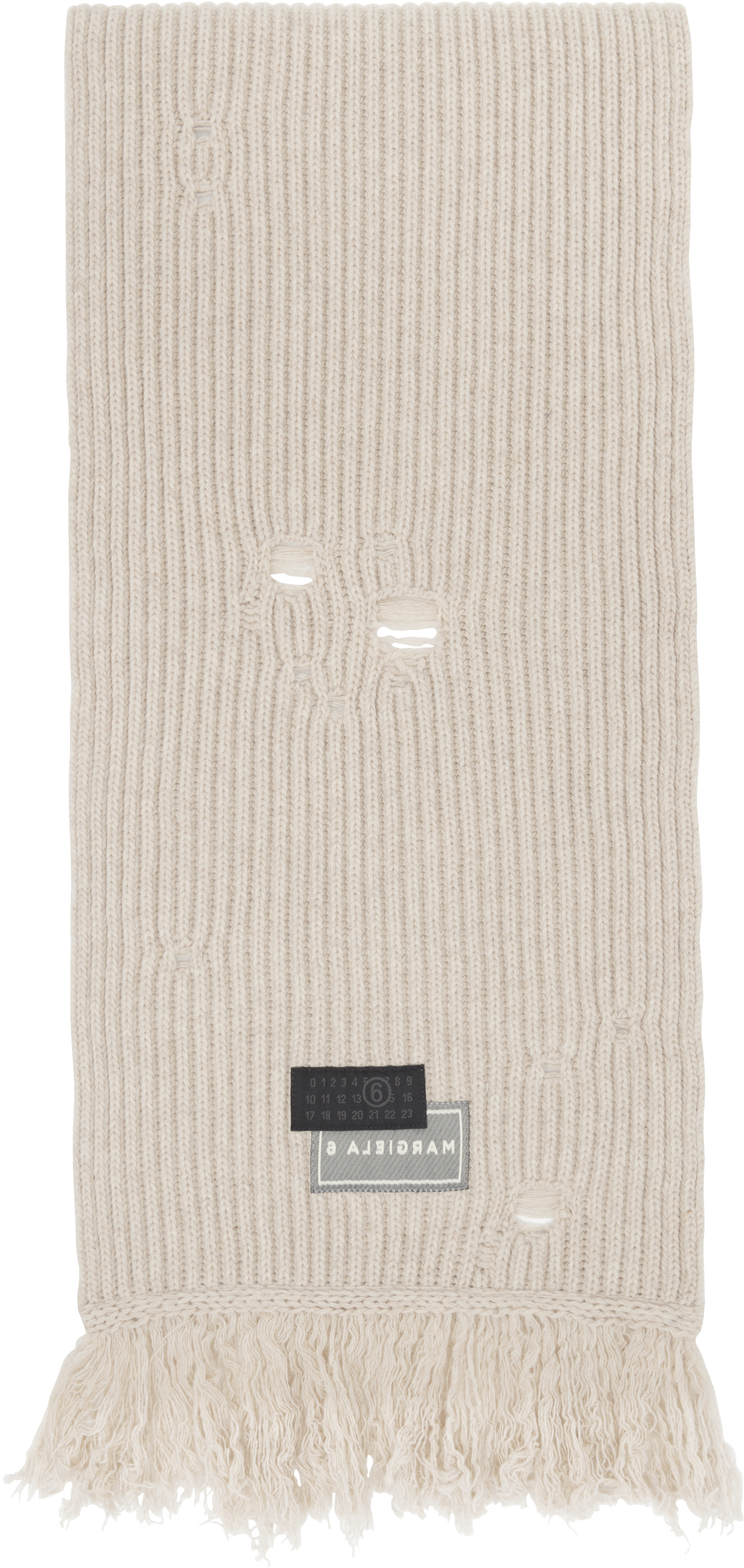 ウィメンズ用 MM6 Maison Margiela ニット マフラー | SSENSE 日本