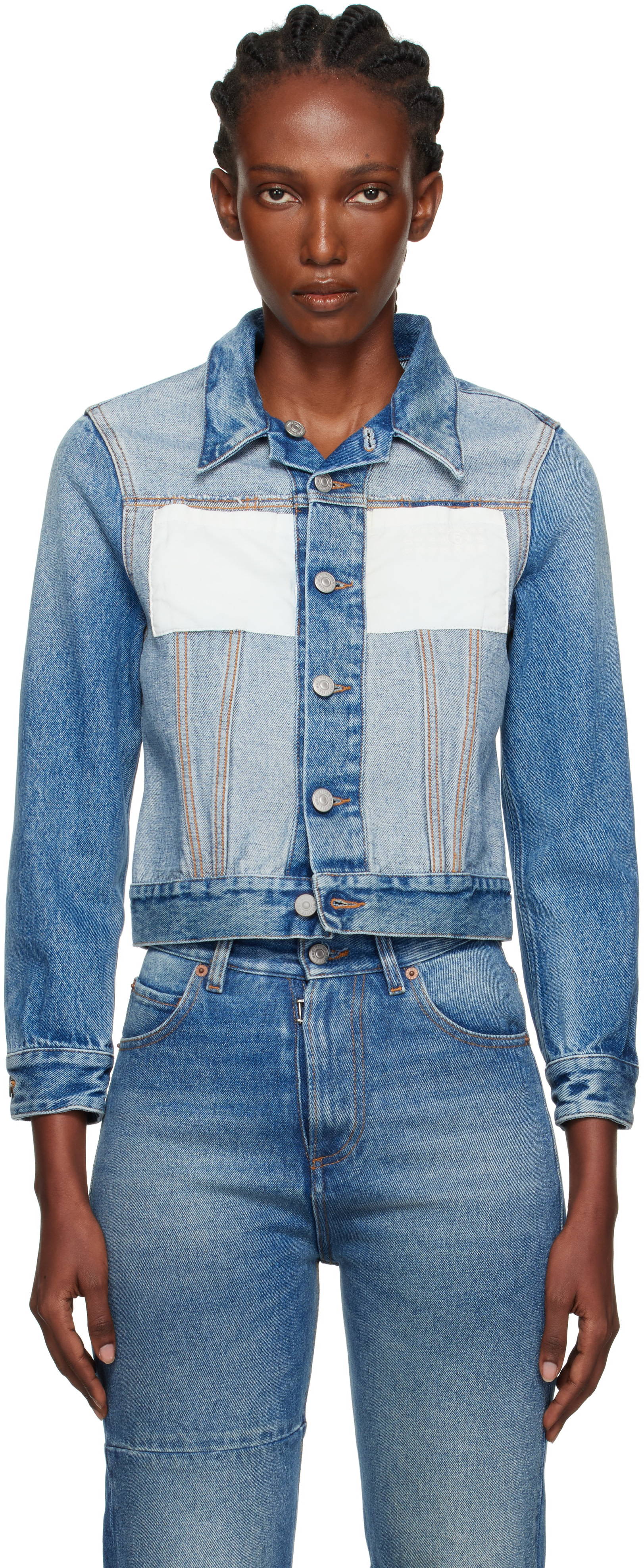 ウィメンズ用 MM6 Maison Margiela デニムジャケット | SSENSE 日本