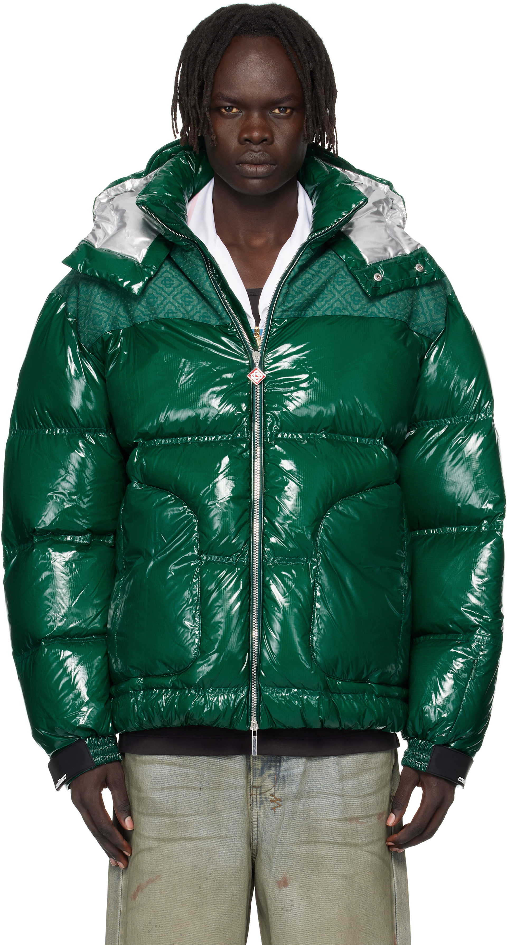 希少✨メアグラーティア Reversible bal collor coat 緑 ASH LEATHER CROC COAT | PINE GREEN