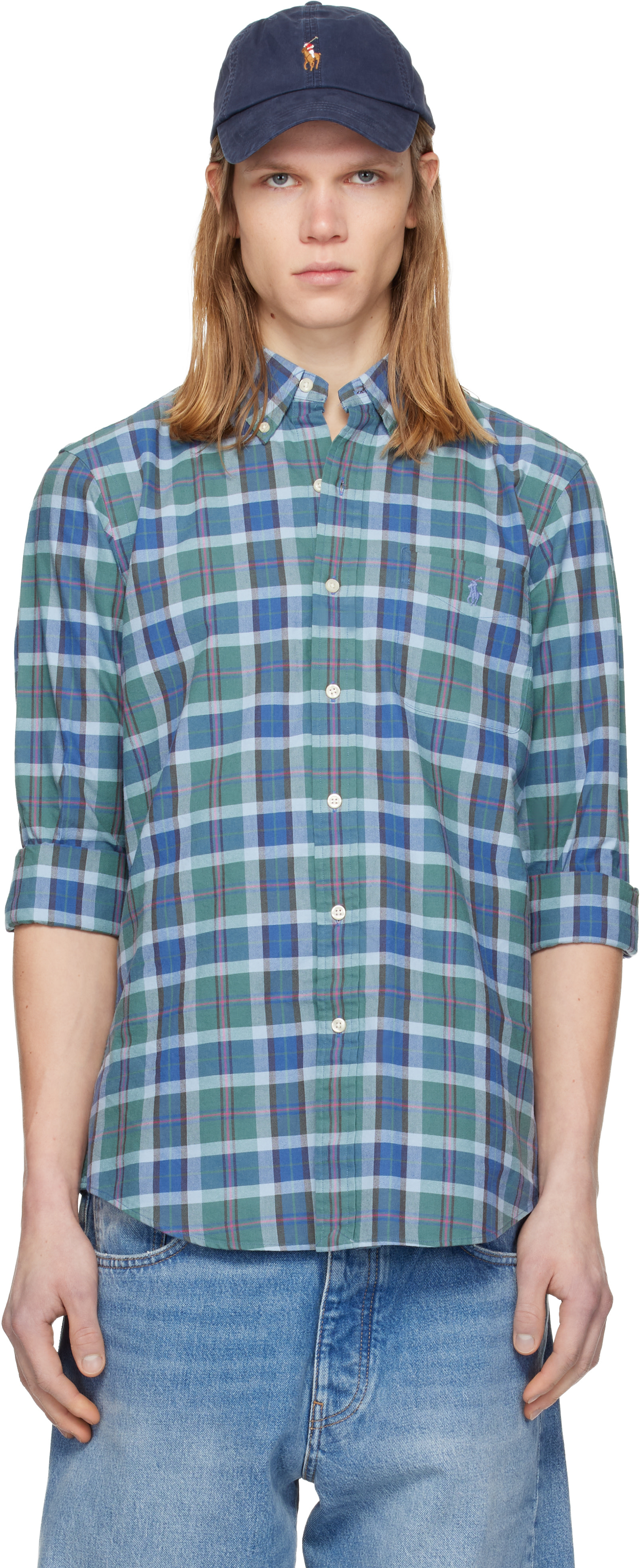 Polo Ralph Lauren: Blue Classic Oxford Long Sleeve Sport Shirt