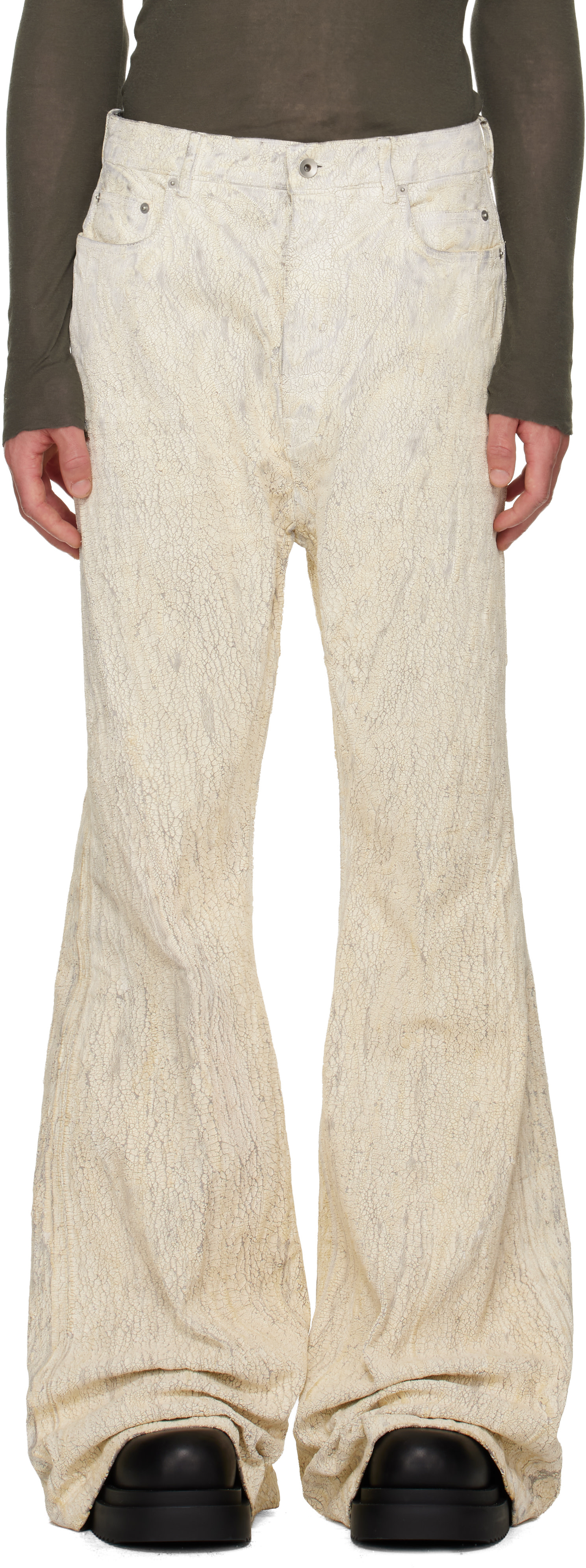 Rick Owens: Off-White Concordians Runway Bolan Jeans | SSENSE Canada