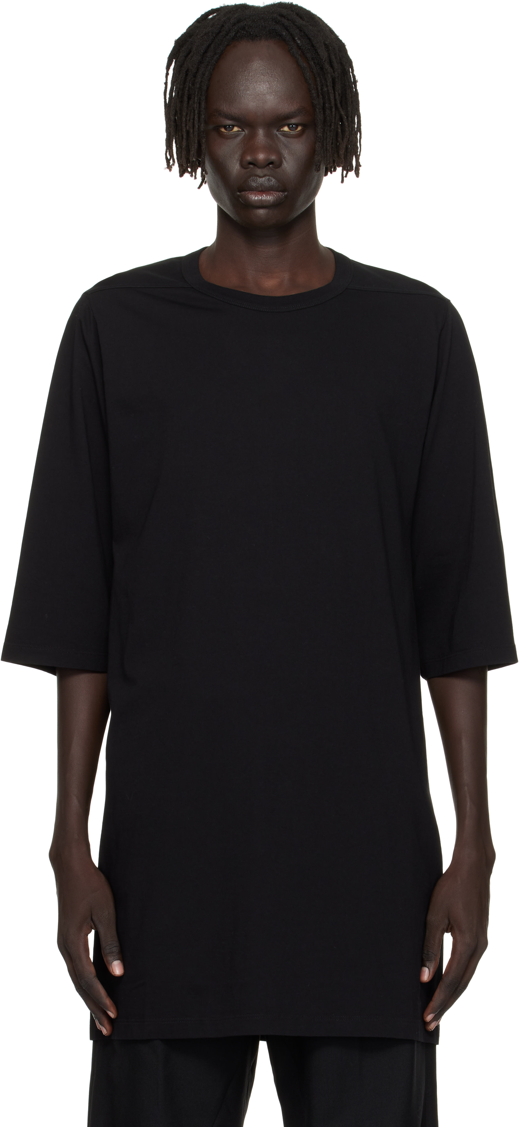 Rick Owens: Black Concordians Jumbo T-shirt | SSENSE