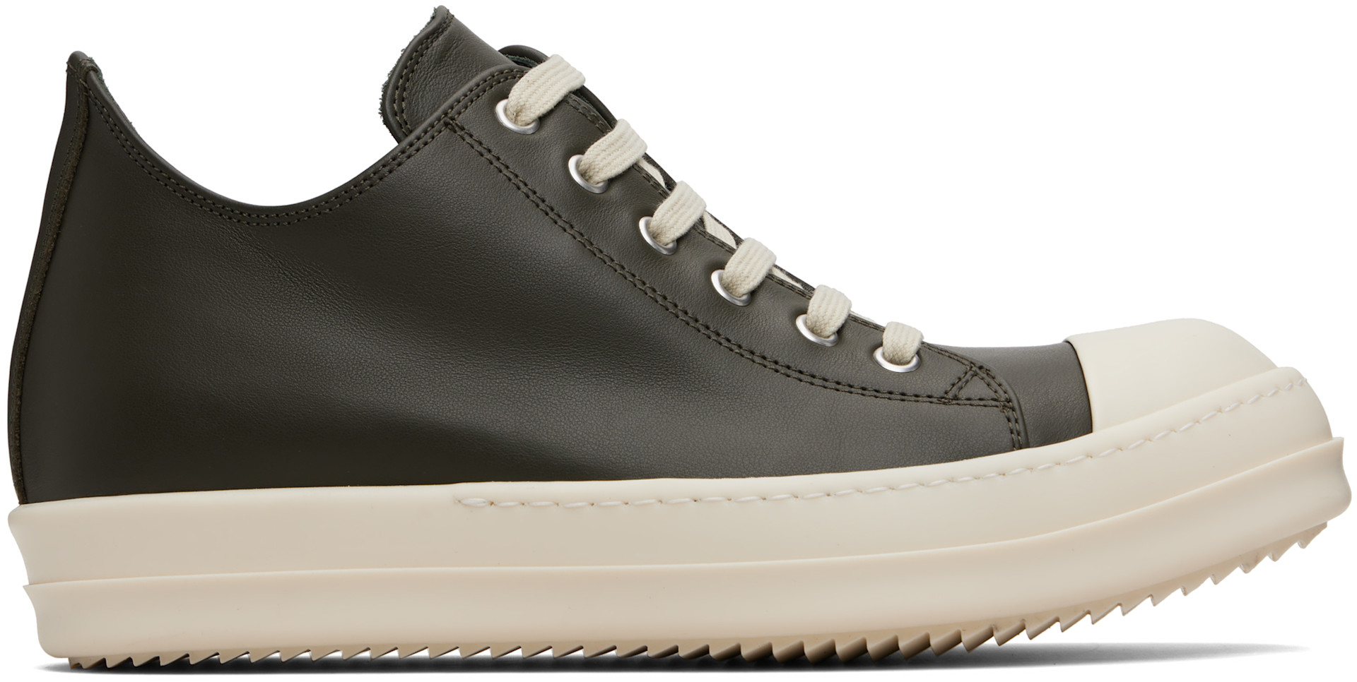 Rick Owens: Khaki Concordians Low Sneaks Sneakers | SSENSE