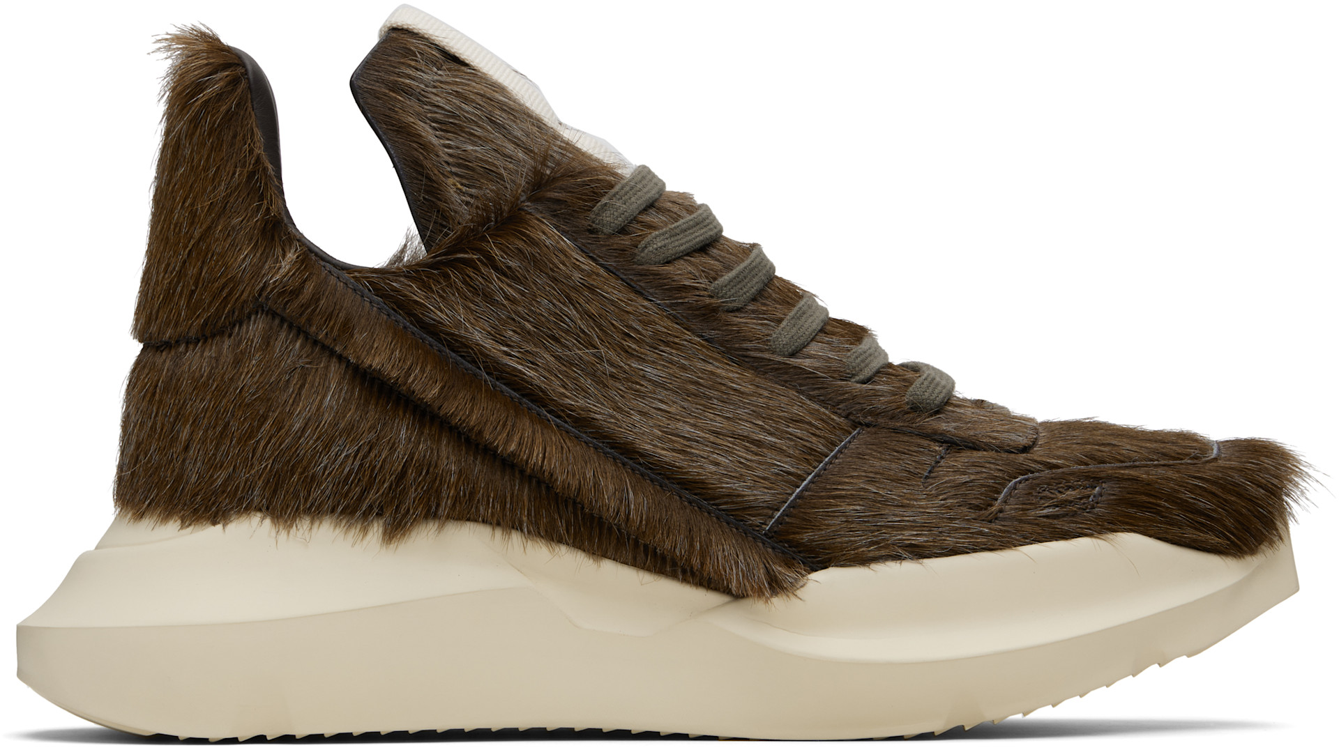 Rick Owens: Brown Concordians Geth Runner Sneakers | SSENSE Canada
