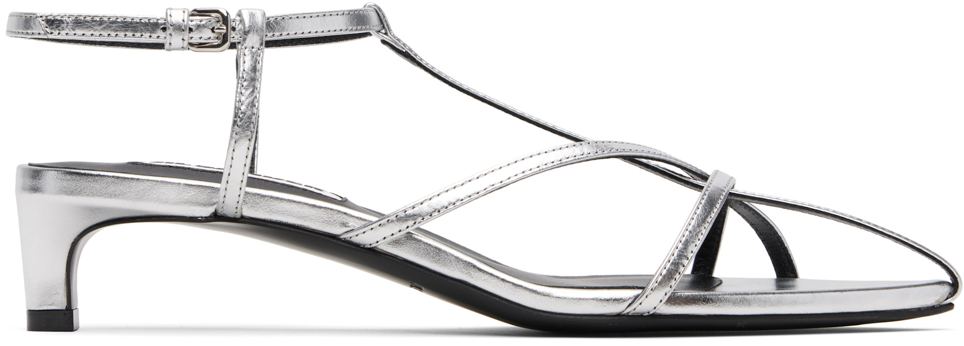 JIL SANDER cage サンダル　38 Jil Sander Cage low-heel Sandals | Brown | FARFETCH