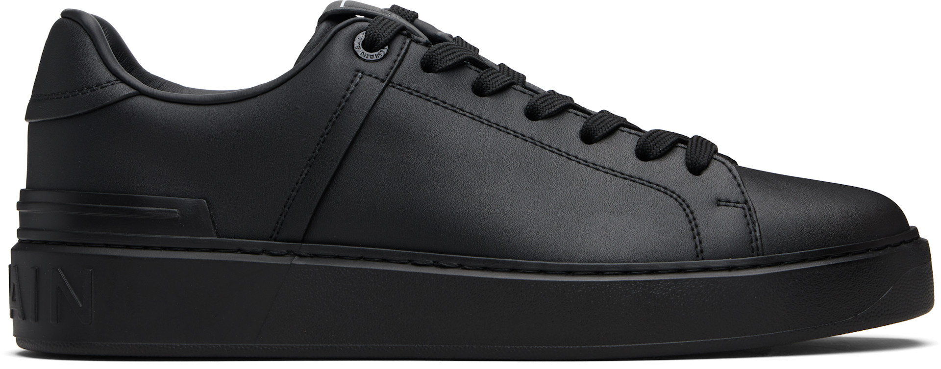 BALMAIN: Black B-Court Sneakers | SSENSE