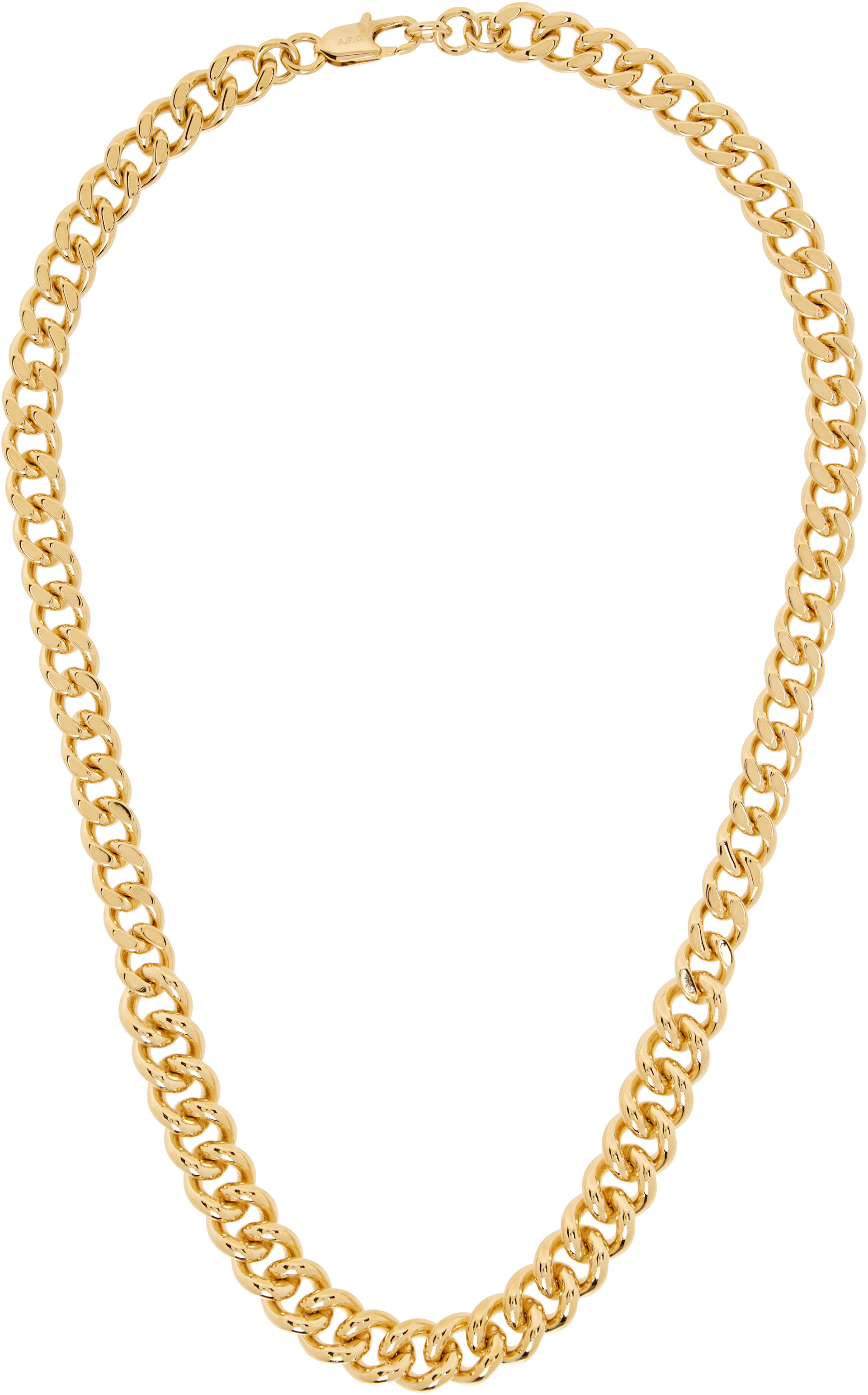 A.P.C Collier Minimal ネックレス　ゴールド A.P.C.: Minimal Maxi Necklace | SSENSE