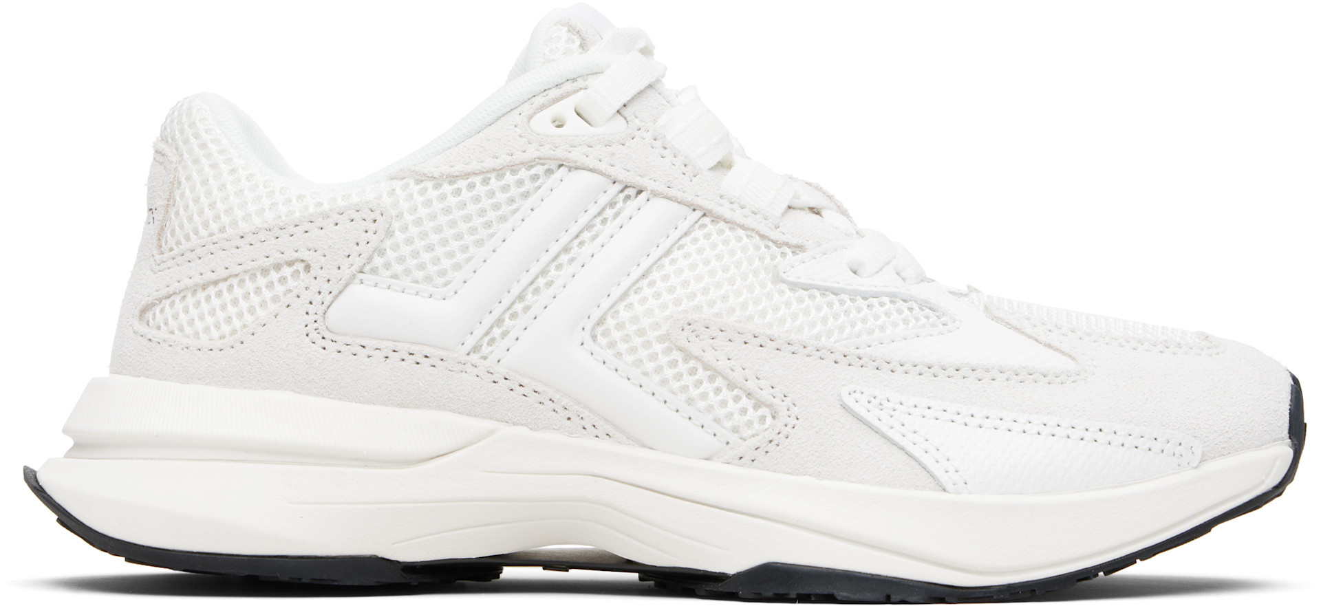 Lanvin: White & Off-White JLA Mesh Sneakers | SSENSE South Korea