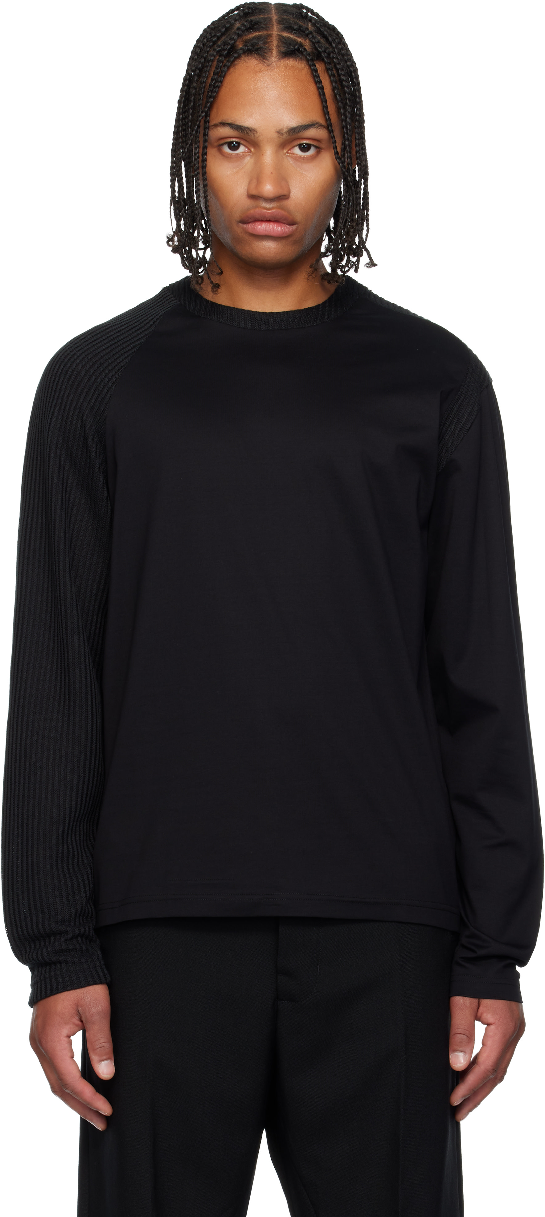 HILLOT EMIL ホワイト Tシャツ　ヘリオットエミル Heliot Emil t-shirt white color with a print M.09.125.BLK01 at PRM US