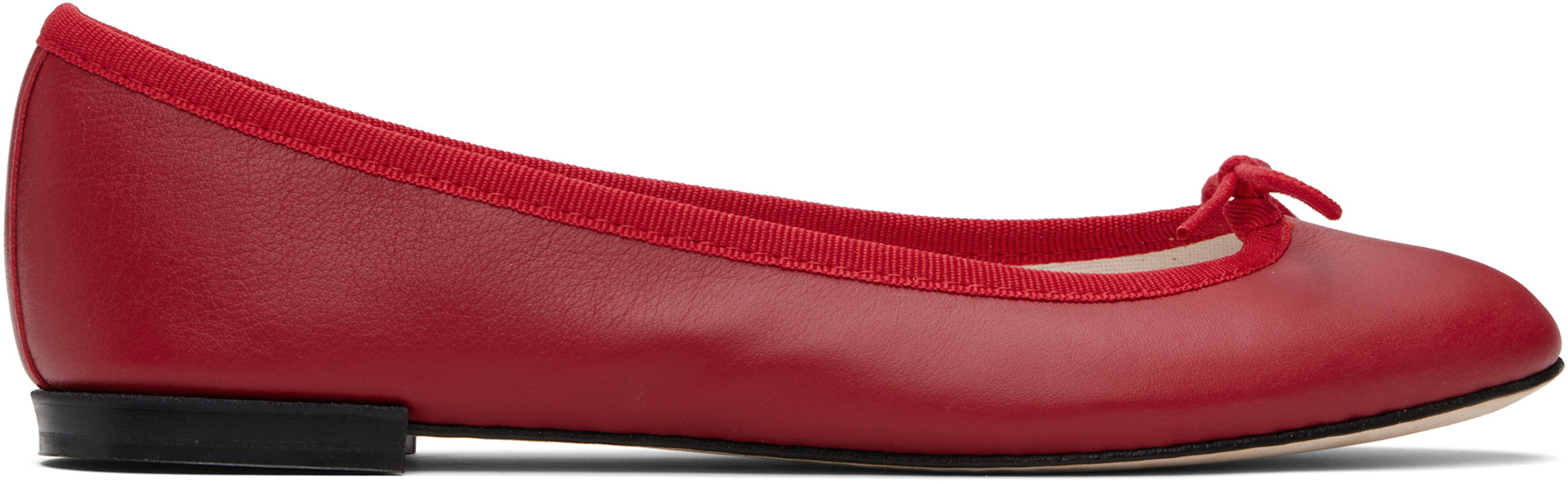 Repetto: Red Cendrillon Ballerina Flats | SSENSE Canada