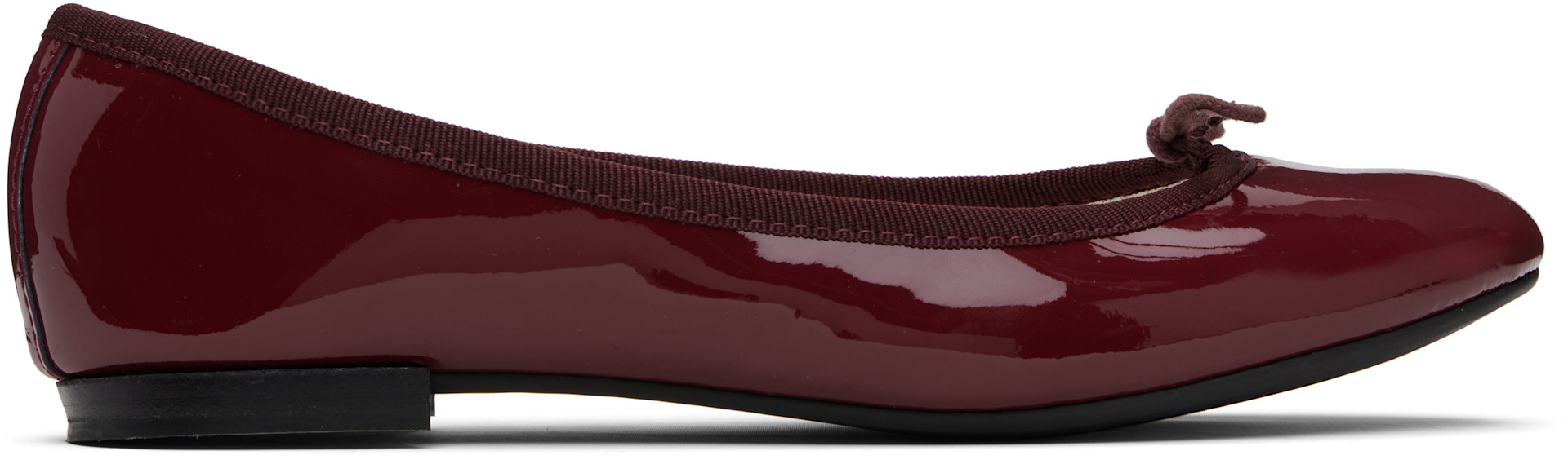 Repetto Cendrillon 赤 39.5 Repetto: Burgundy Cendrillon Ballerina Flats | SSENSE