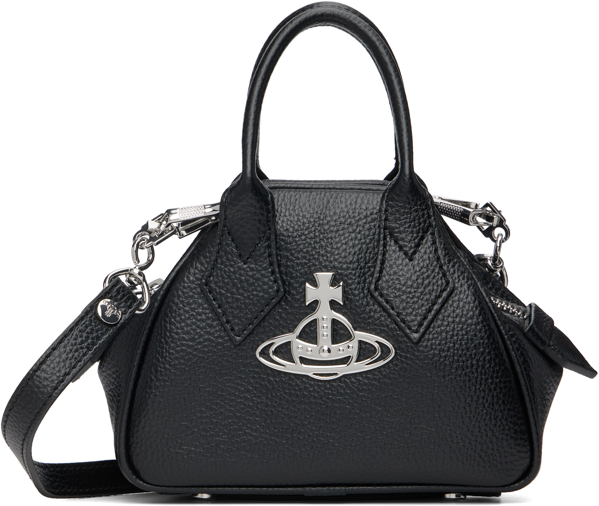 Vivienne Westwood: Black Mini Yasmine Bag | SSENSE