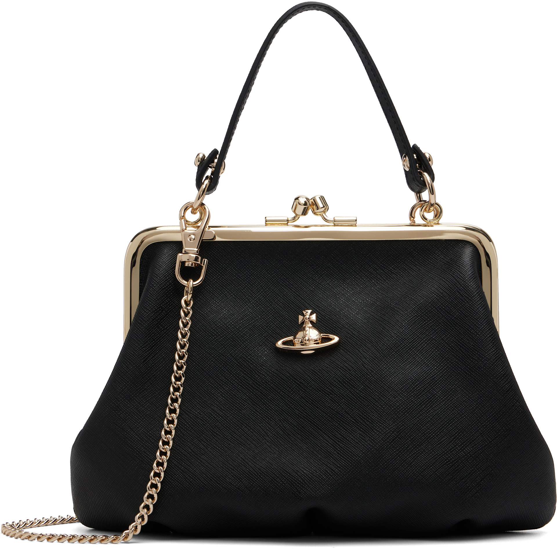 Vivienne Westwood: Black Granny Frame Bag | SSENSE Canada