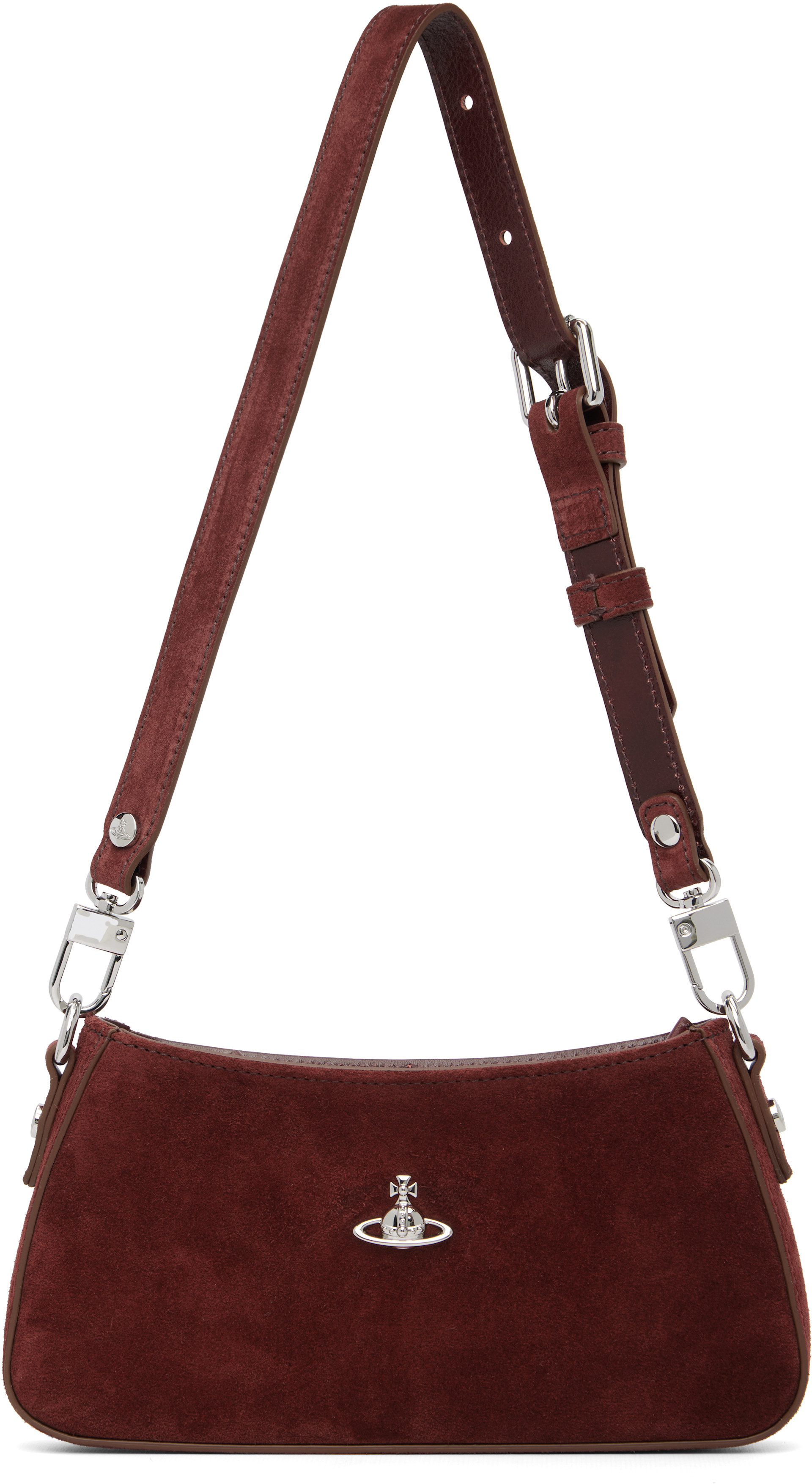 Vivienne Westwood: Burgundy Tasha Shoulder Phone Bag | SSENSE Norway Vivienne Westwood: Burgundy Tasha Shoulder Phone Bag | SSENSE Norway