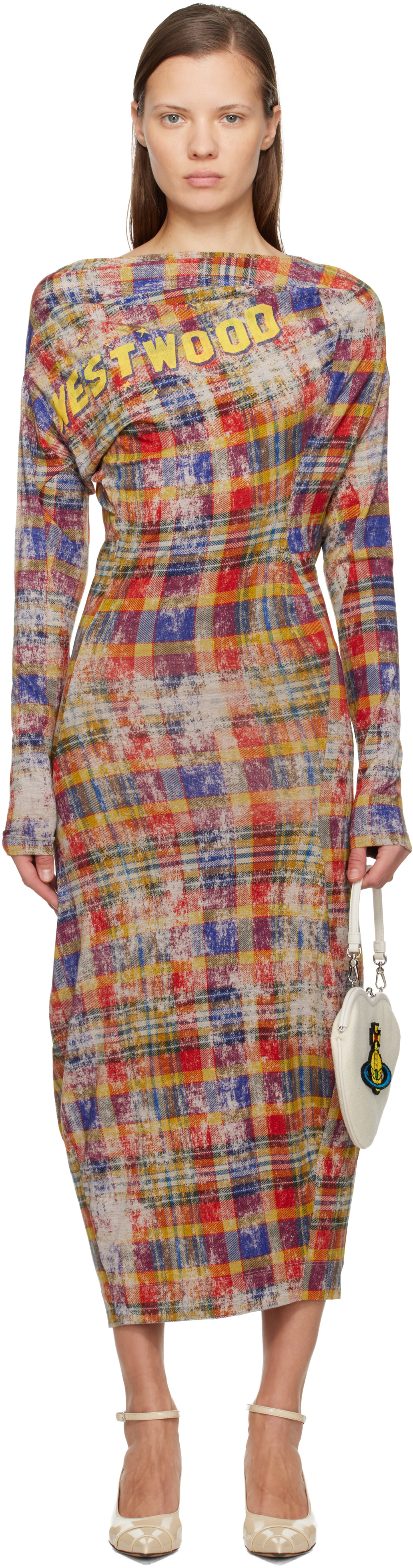Vivienne Westwood: Multicolor LS Superbo Midi Dress | SSENSE