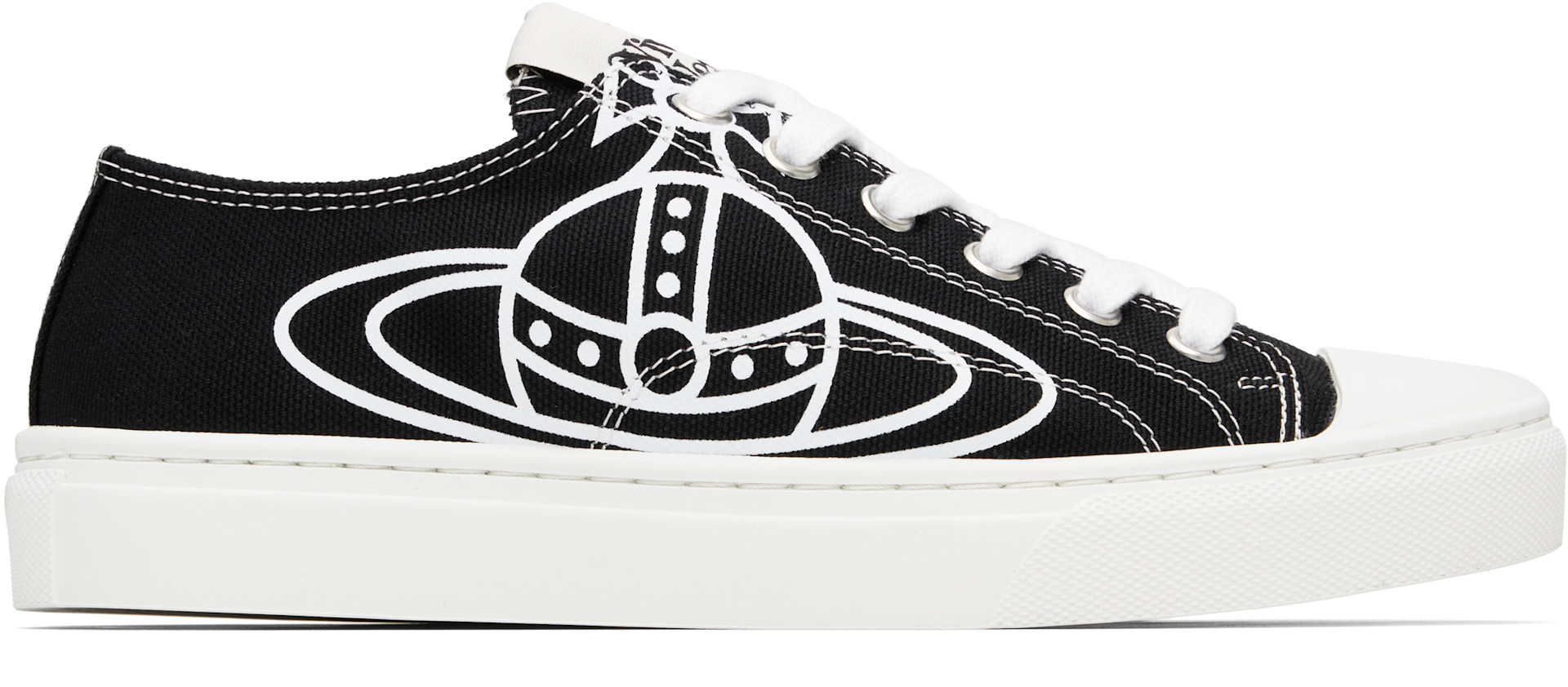 美品　Vivienne Westwood　SLOANE STREET　ブラック Vivienne Westwood: Black Plimsoll Low Top 2.0 Sneakers | SSENSE
