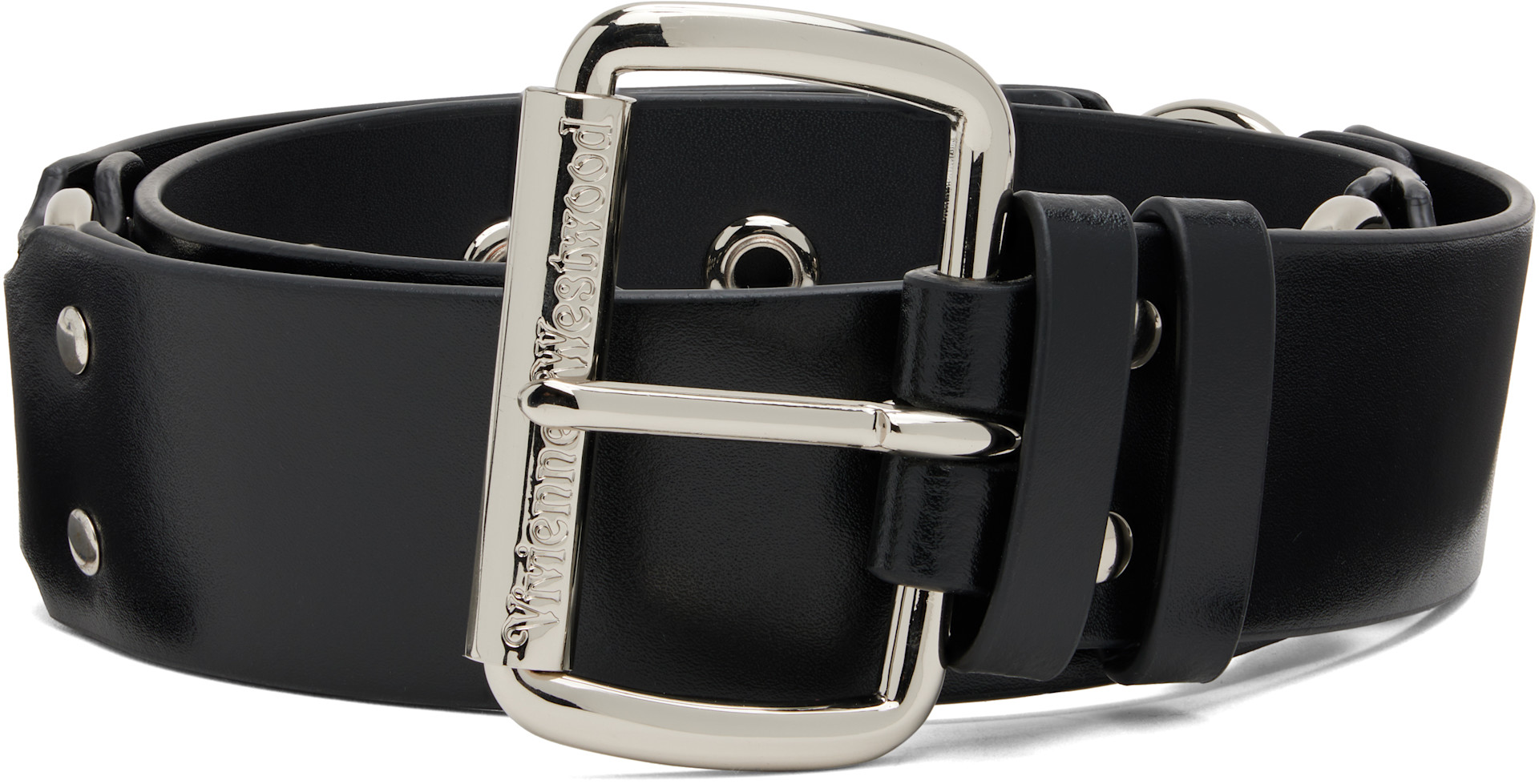 美品 Vivienne Westwood ベルト Vivienne Westwood: ブラック Bondage ベルト | SSENSE 日本