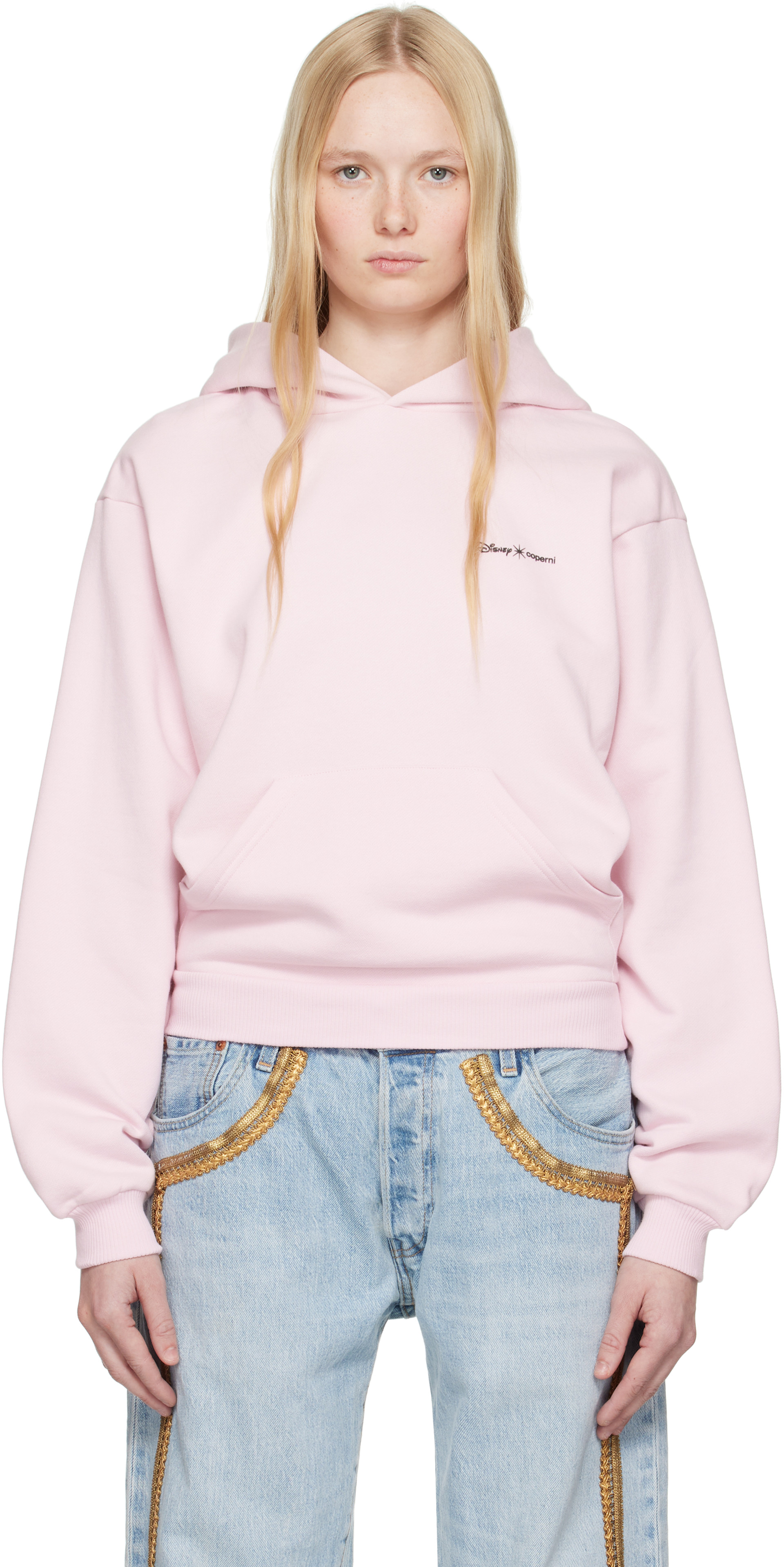 coperni　パーカー　PINK Coperni: Pink Disney Crown Hoodie | SSENSE