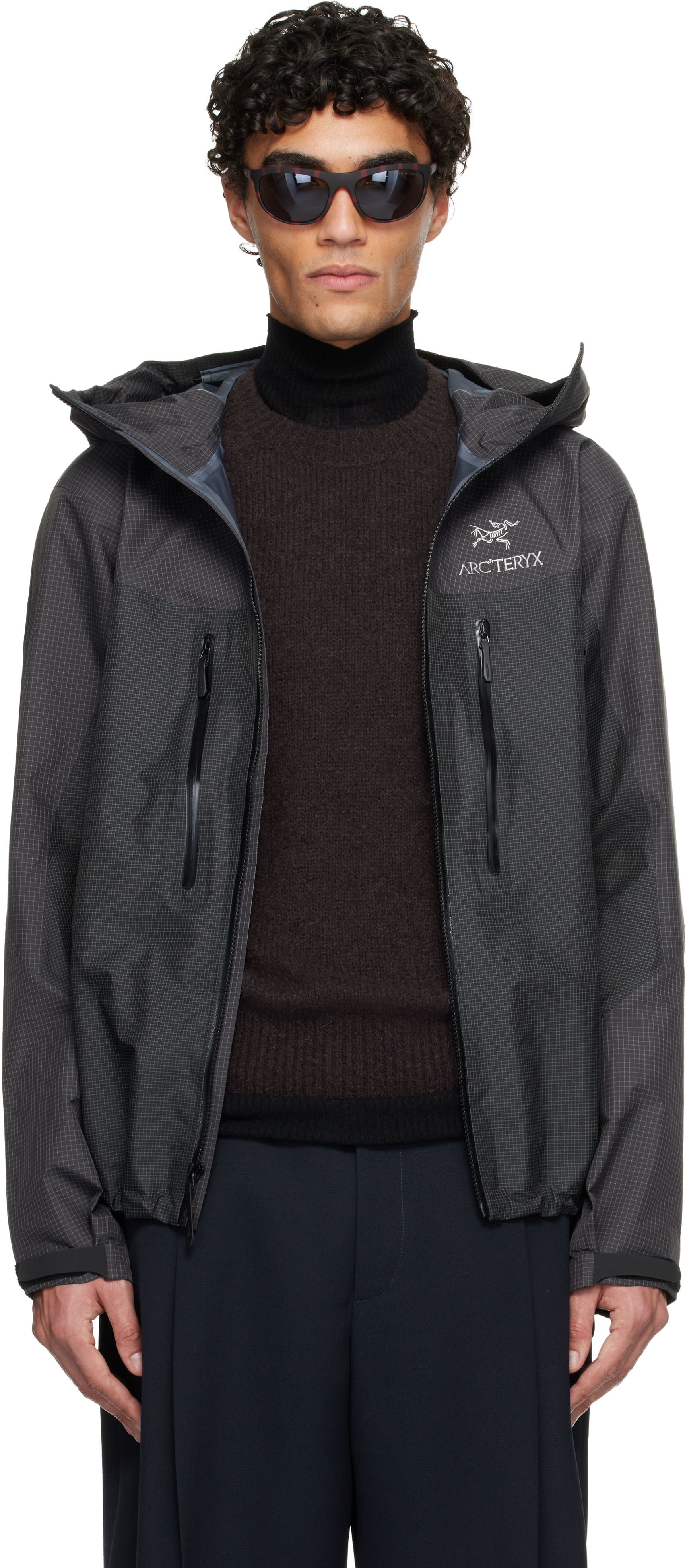 Arc'teryx: ブラック Alpha ジャケット | SSENSE 日本
