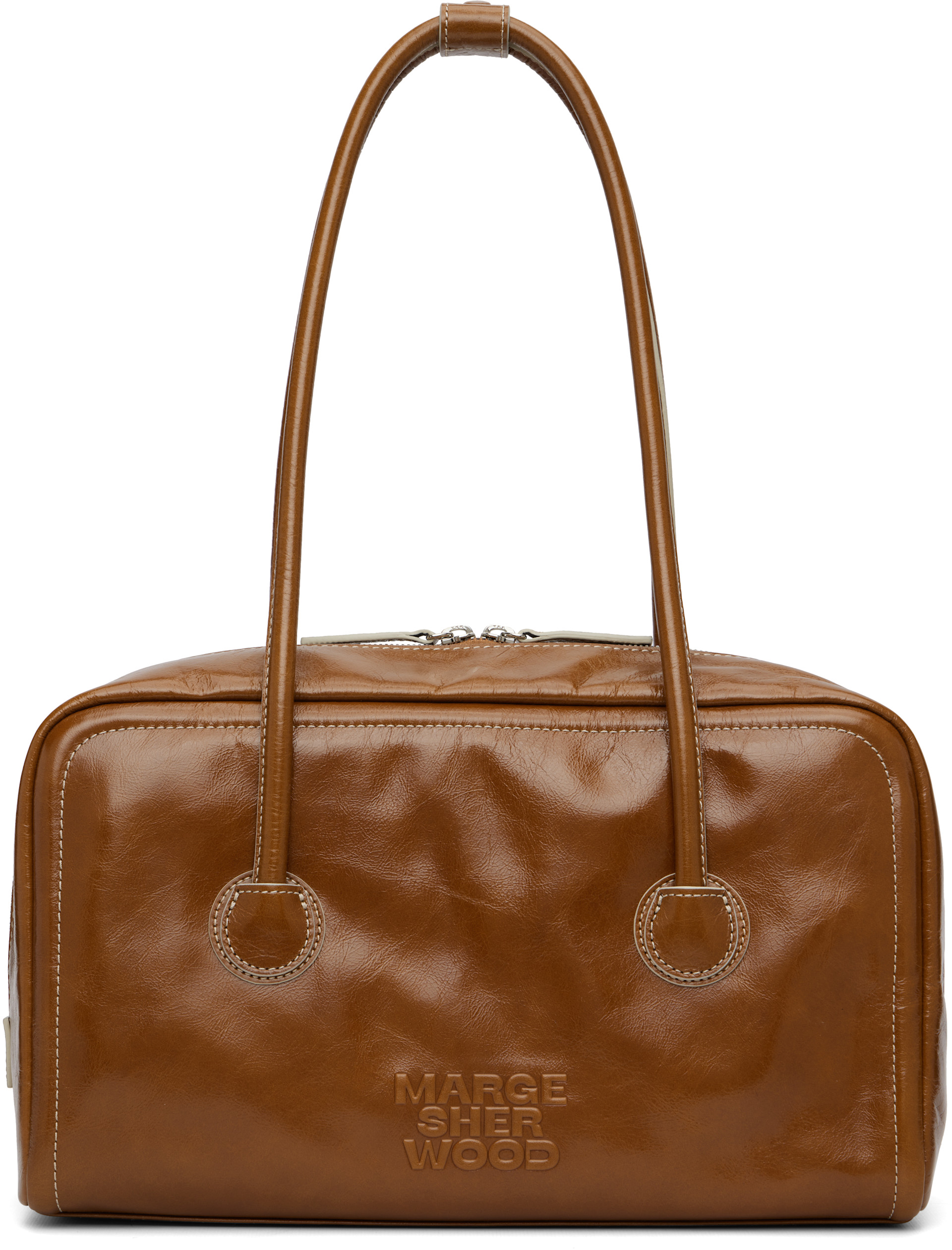 MARGESHERWOOD: Brown Soft Boston Bag | SSENSE
