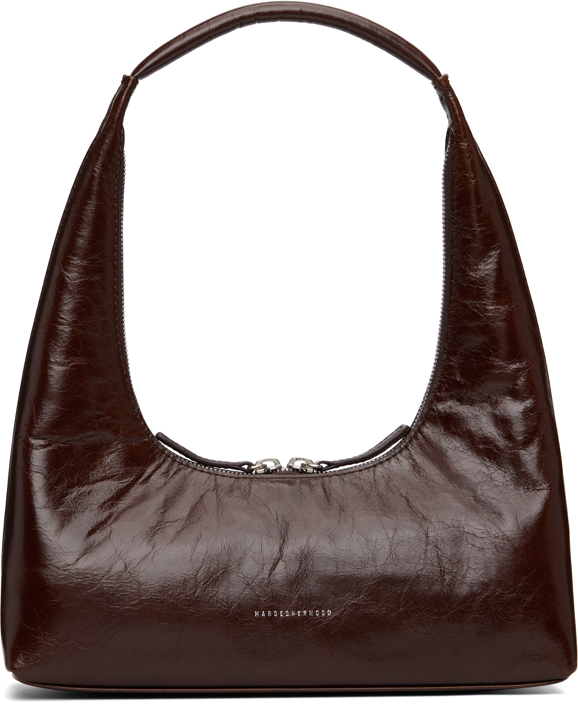 MARGESHERWOOD: Brown Leather Shoulder Bag | SSENSE